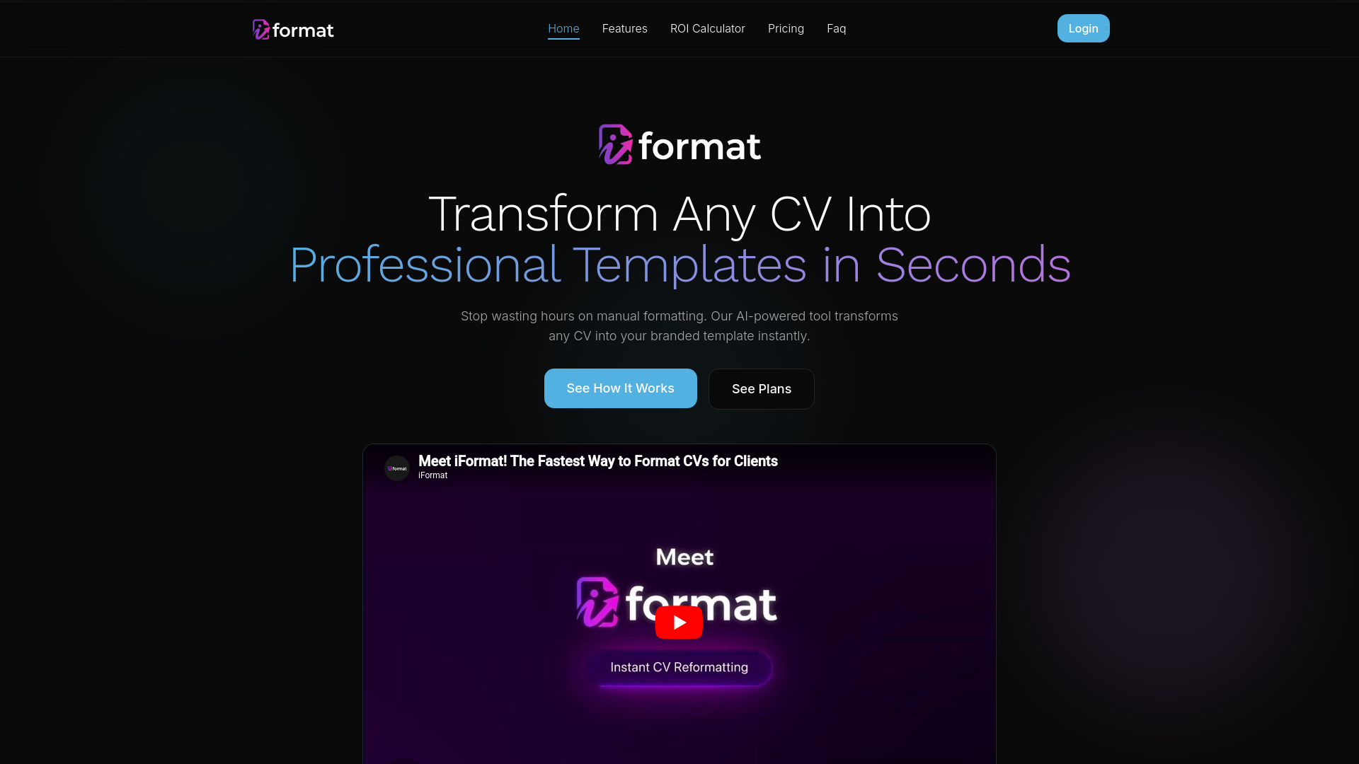 iFormat - CV Formatting Tool