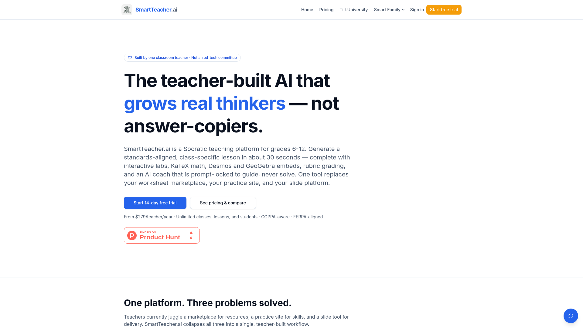 SmartTeacher.ai — Teacher — 官网预览图