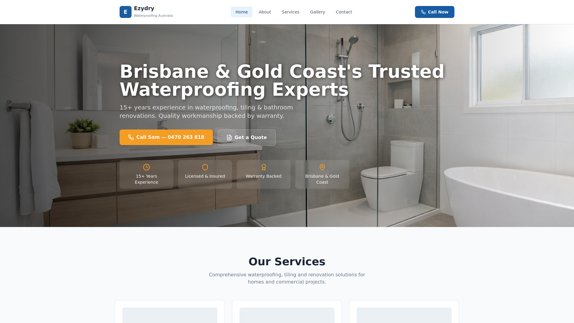 Ezydry Waterproofing Australia | Brisbane & Gold Coast Waterproofing ...