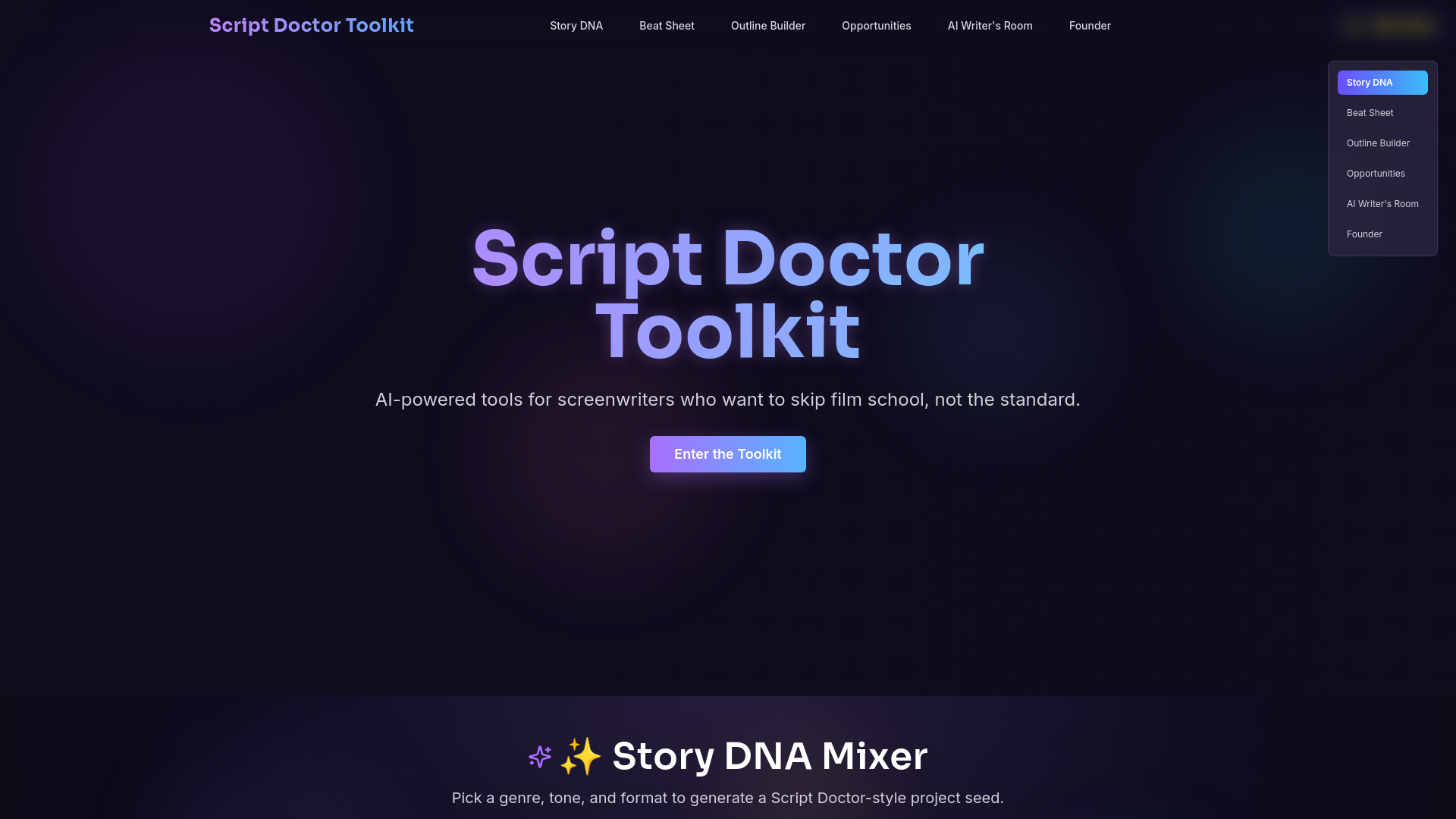 Script Doctor Toolkit - VerbiAI Edition
