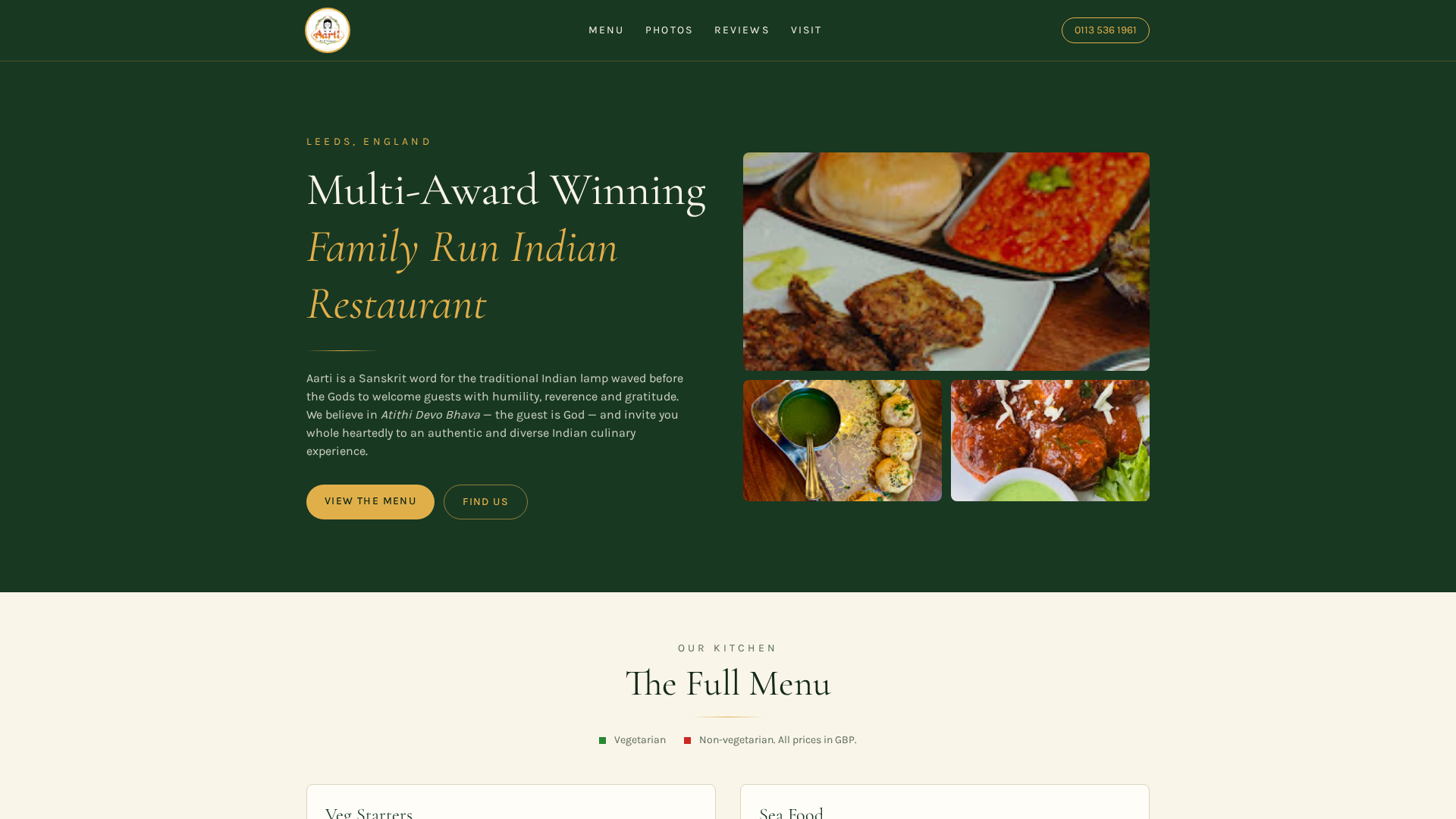 Aarti Indian Restaurant Leeds in Leeds
