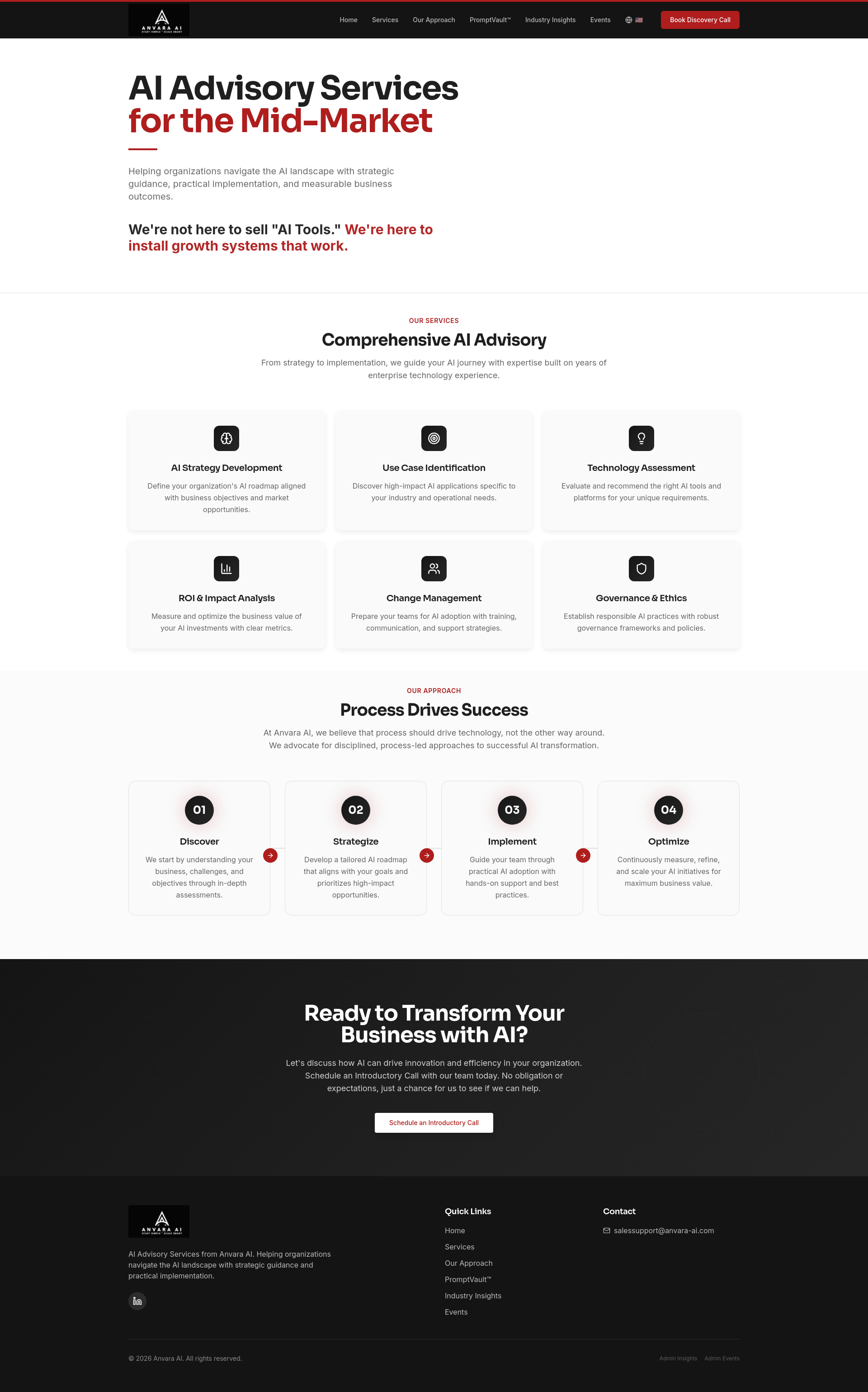 Anvara AI - AI Advisory Services for the Enterprise