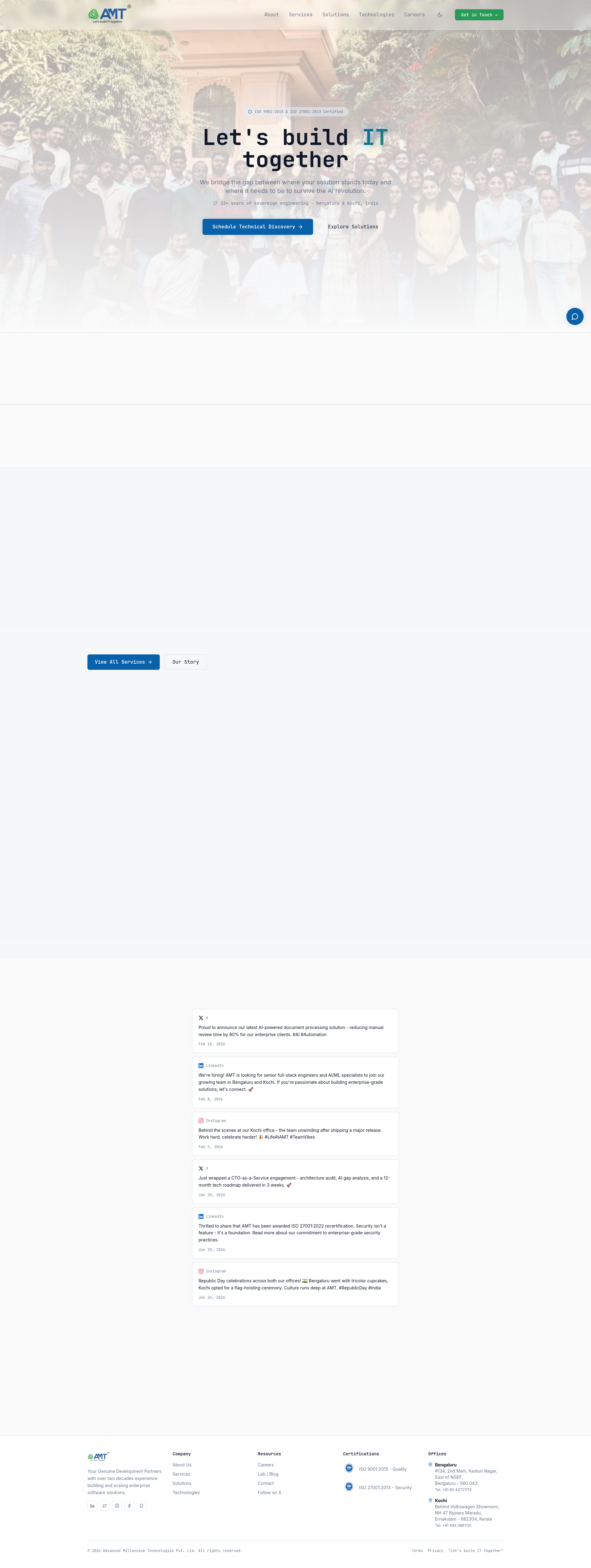 AMT Advanced Millennium logo