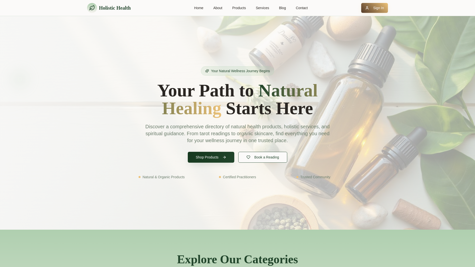 Holistic Health - Your Path to Natural Healing