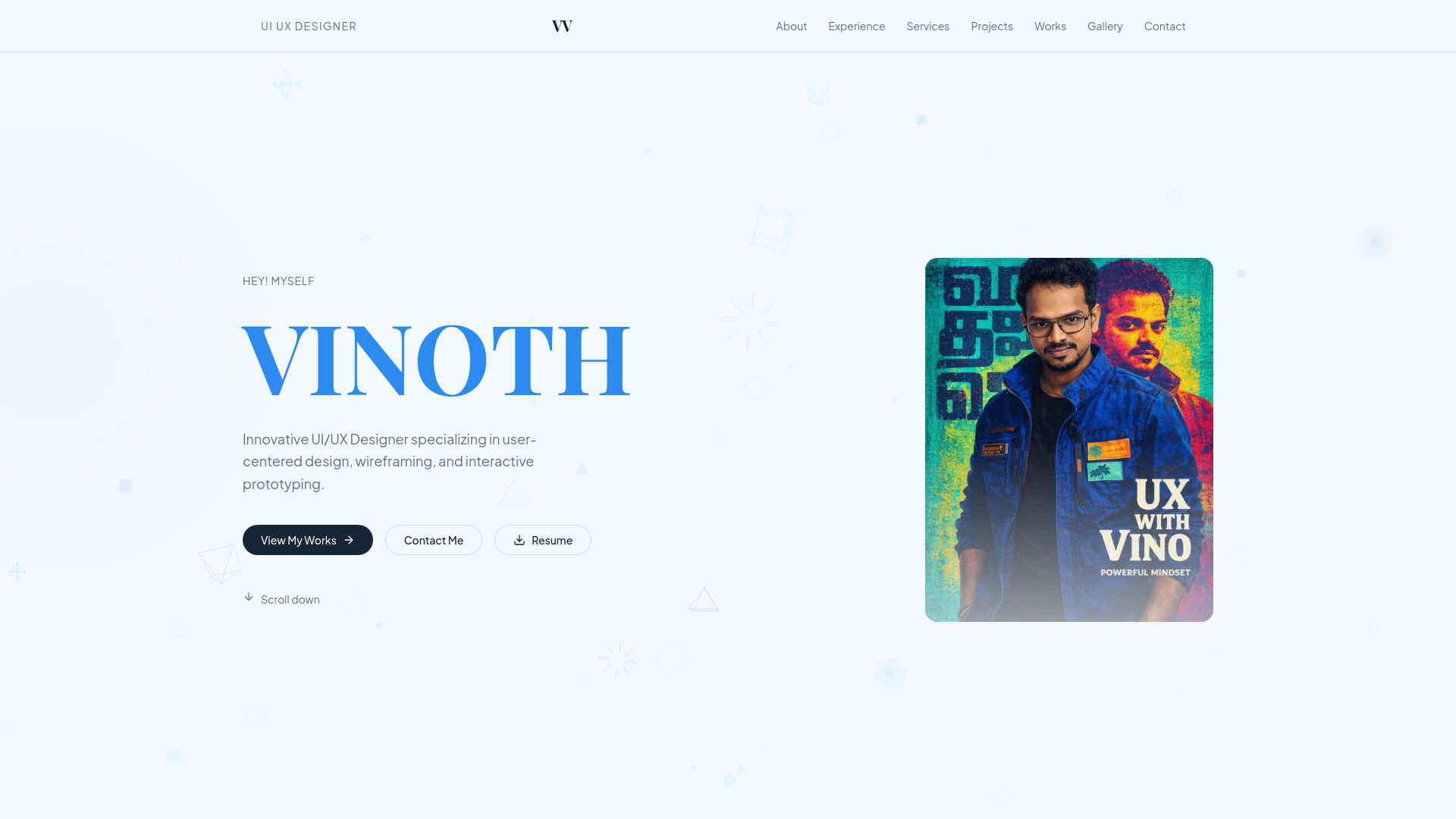 Vinoth V - UI/UX Designer Portfolio