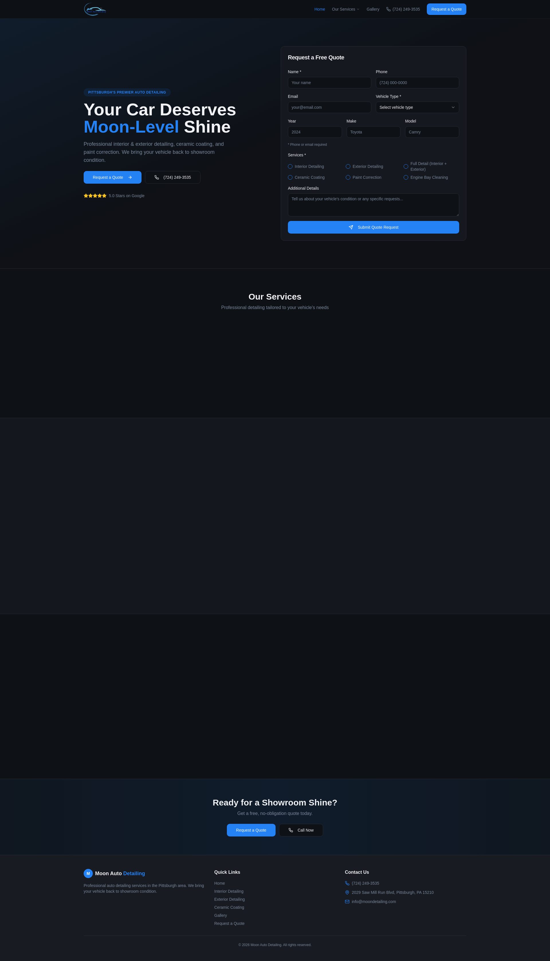 Moon Auto detailing - Auto Detailing in Pittsburgh