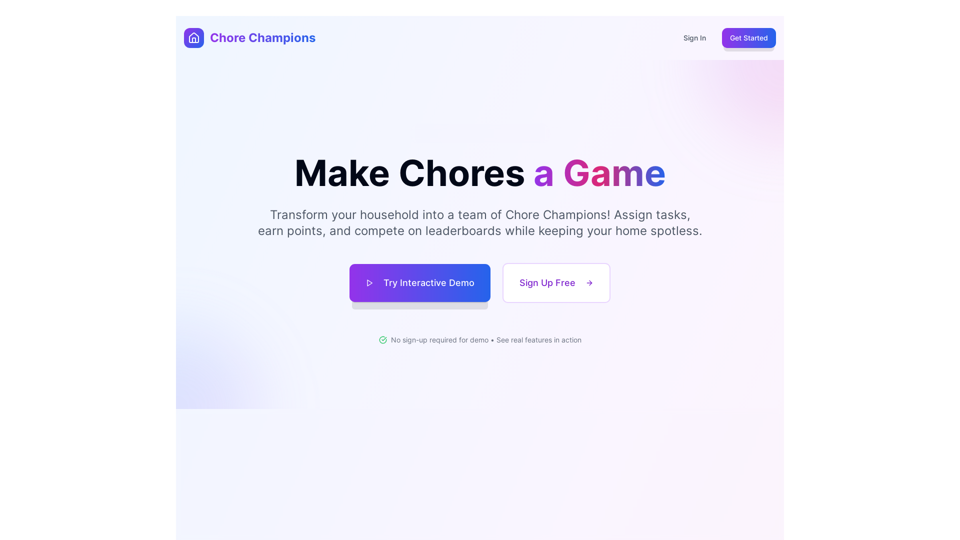 Chore Champions - Gamified Housekeeping