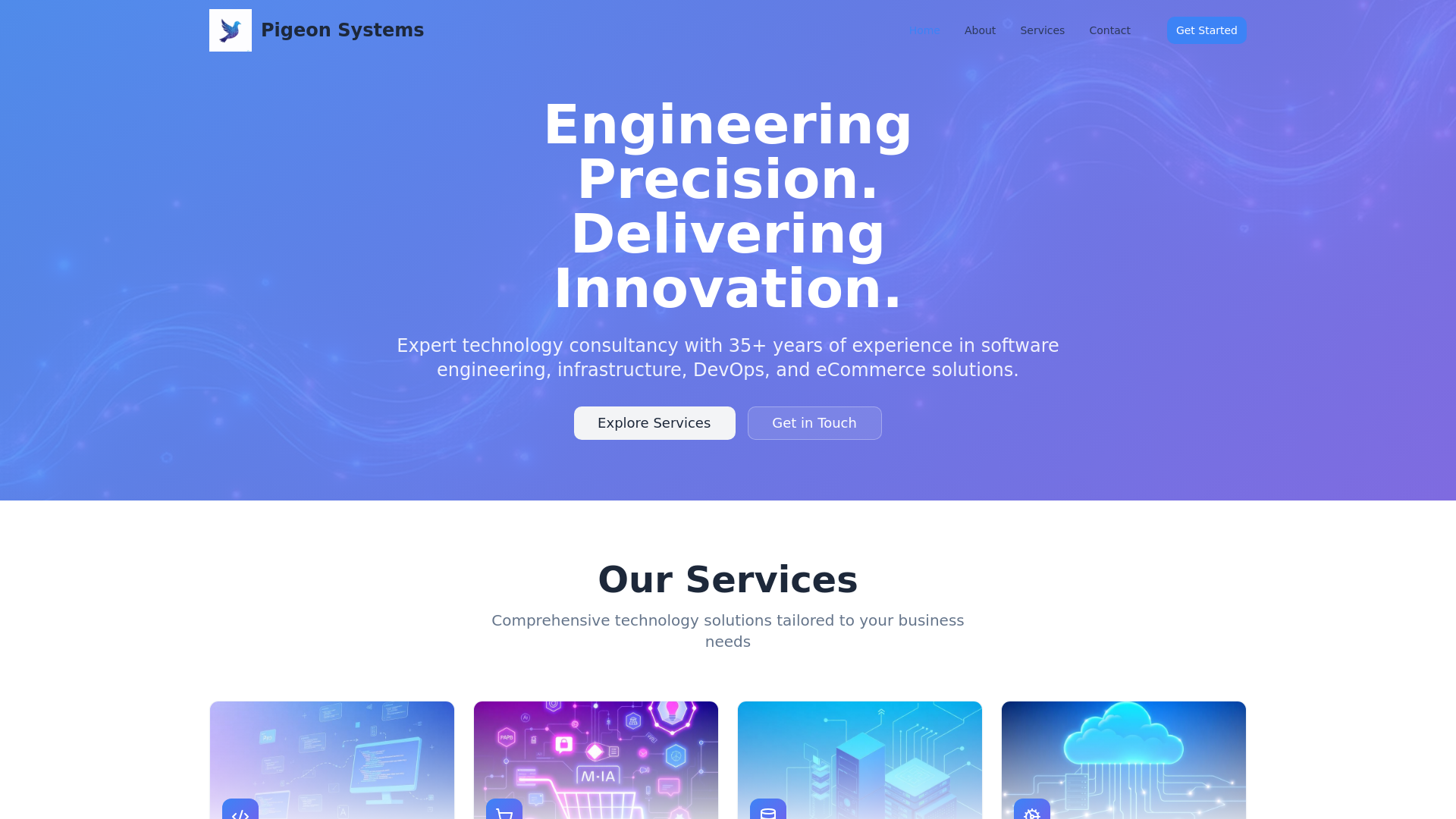 Pigeon Systems UK - Technology Consultancy & Software Engineering