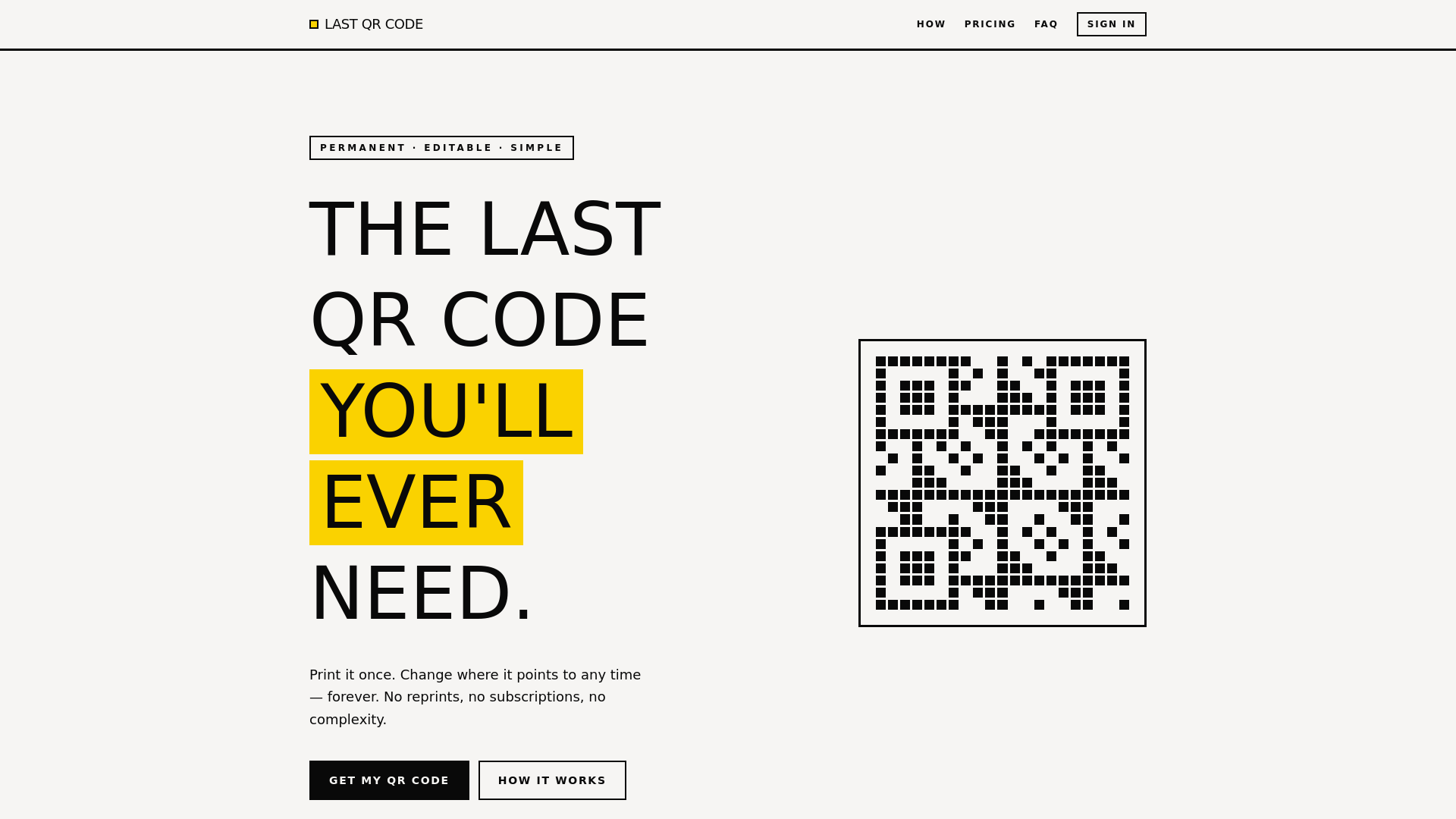 Last QR Code (You'll ever need.) screenshot