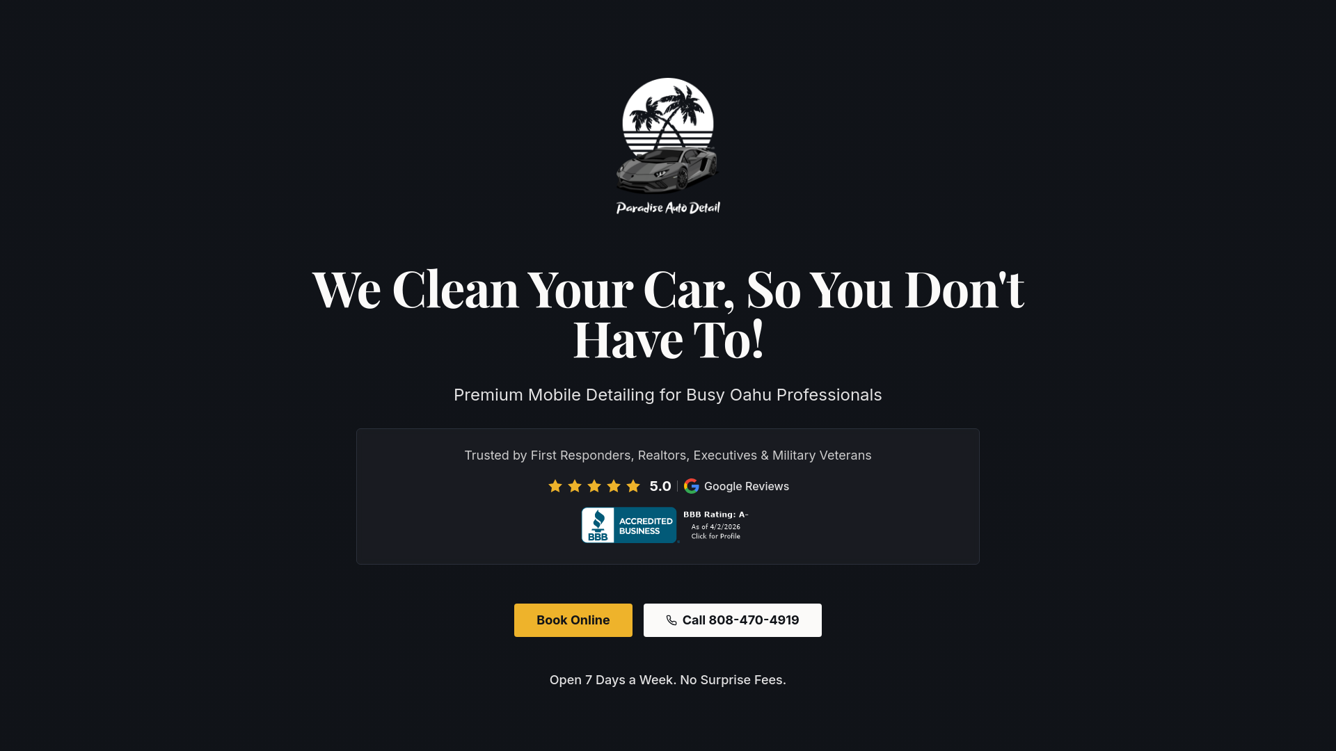 Auto Detail Oahu - Auto Detailing in Honolulu