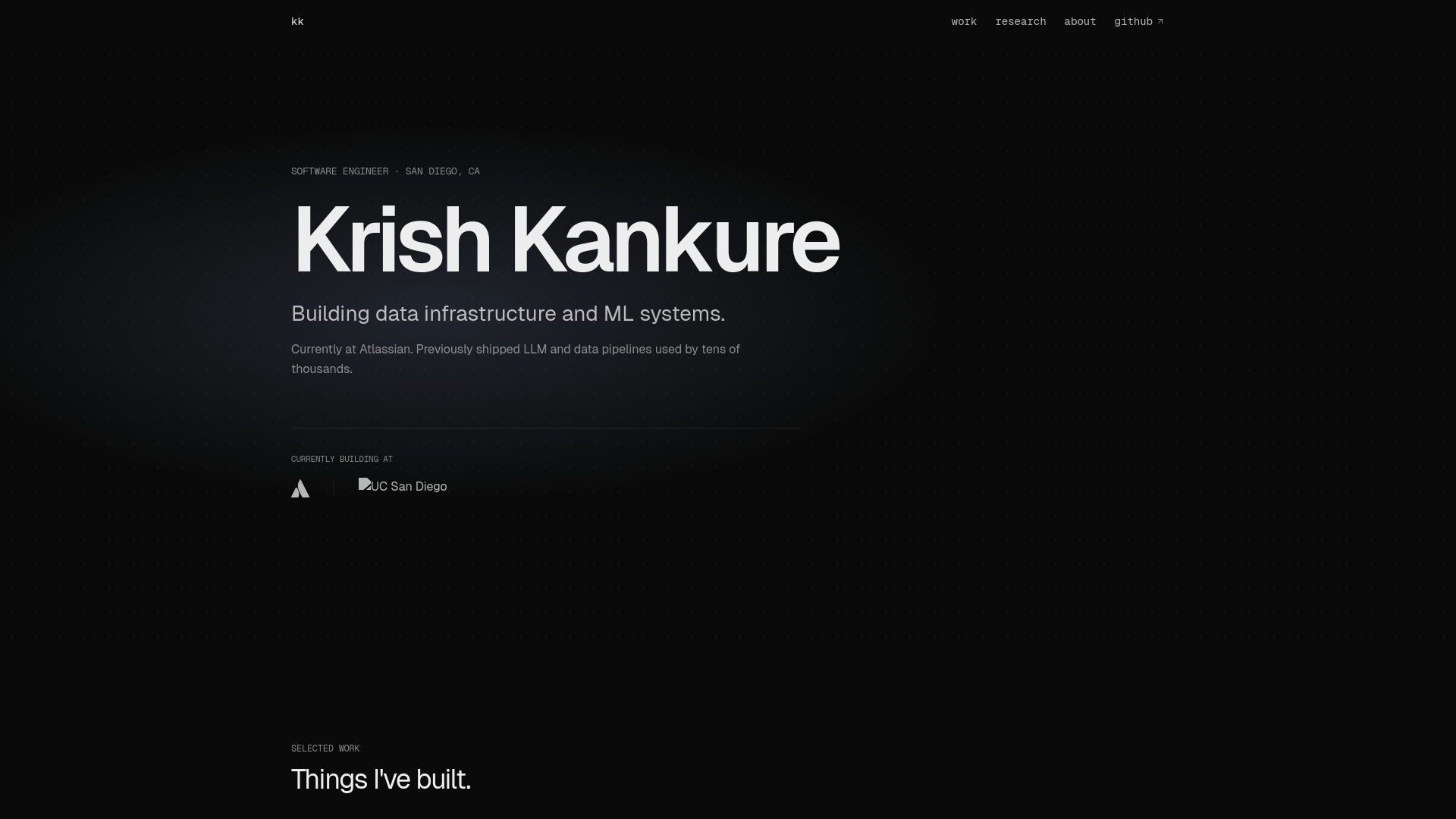 krish kankure — data & ml engineer