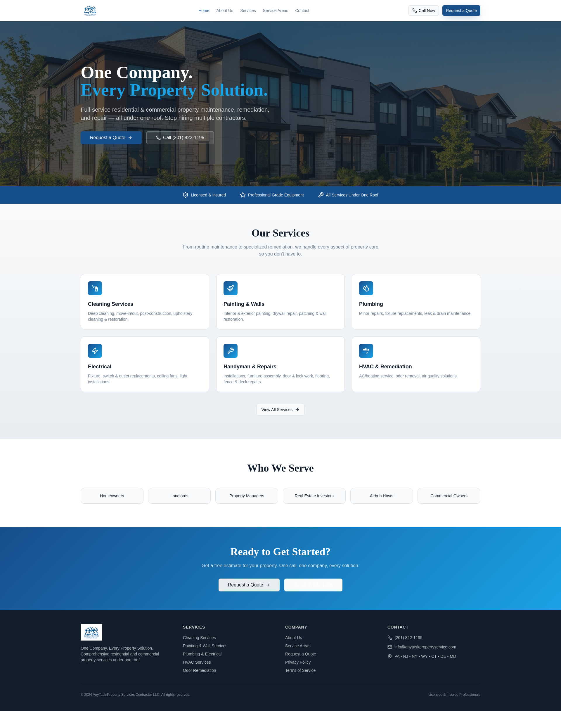 AnyTask Property Services | Maintenance & Remediation