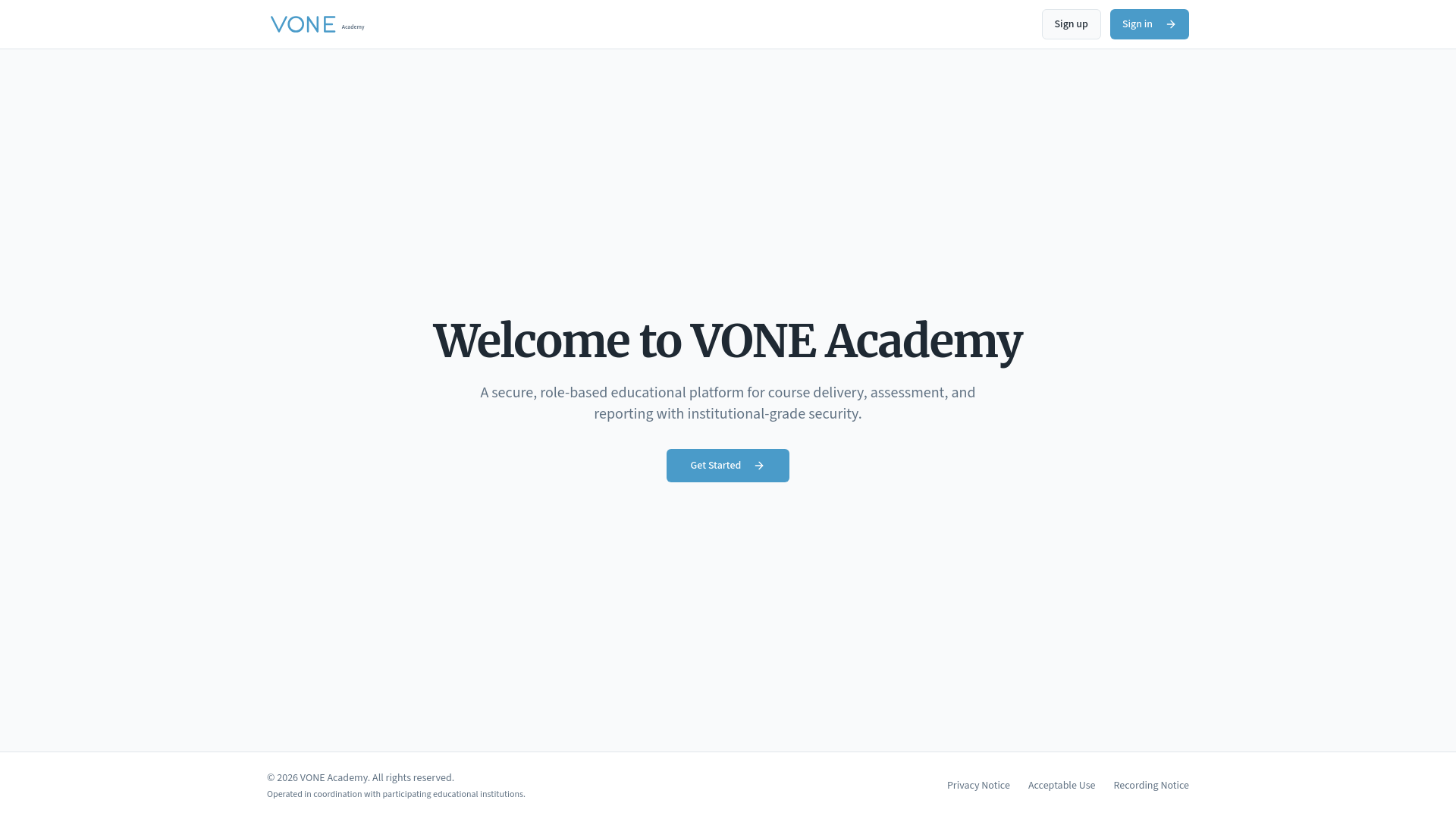 VONE Academy