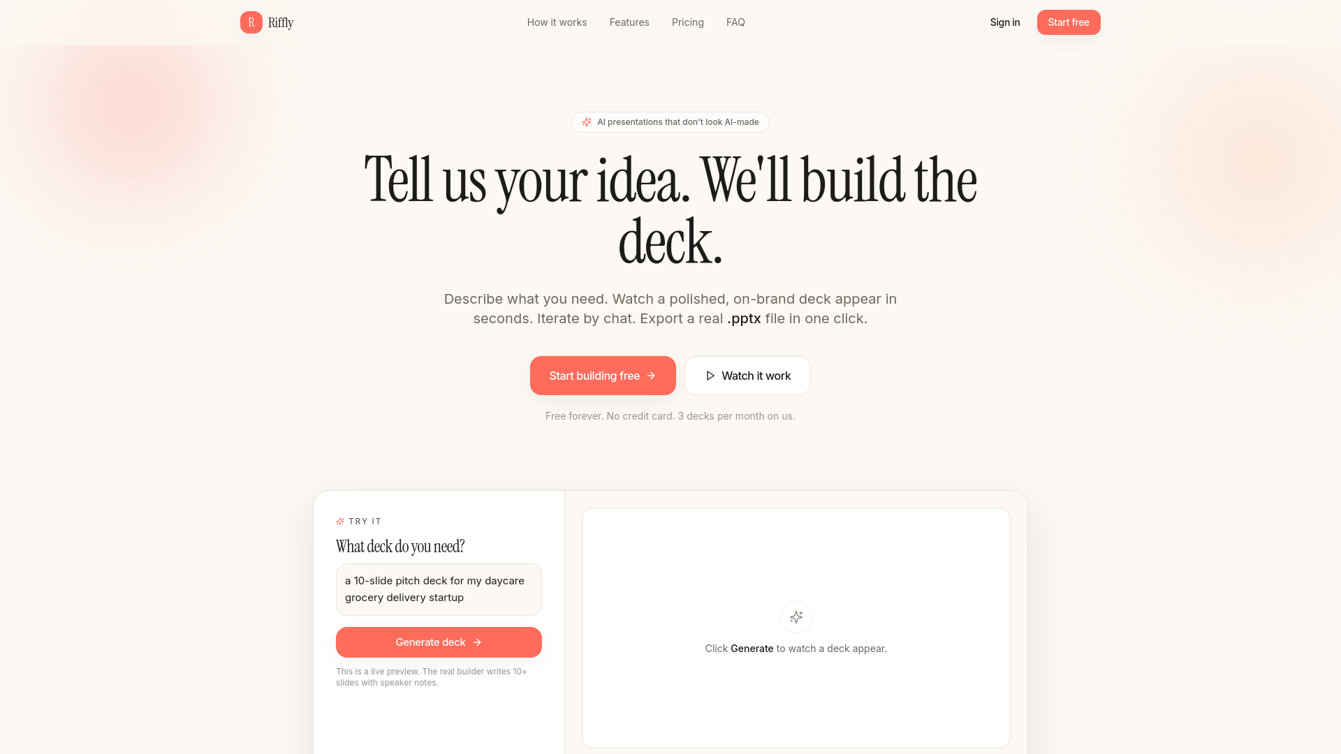 AI Presentation Builder (Website)