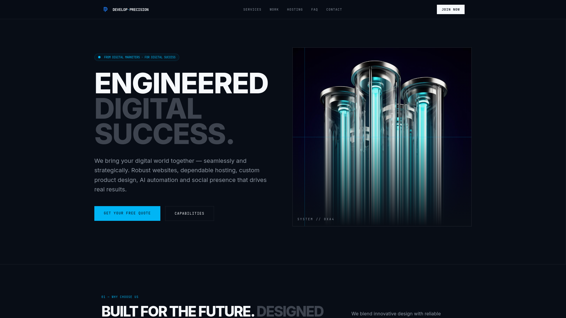 Develop Precision — Hosting, AI Automation, Web & eCommerce