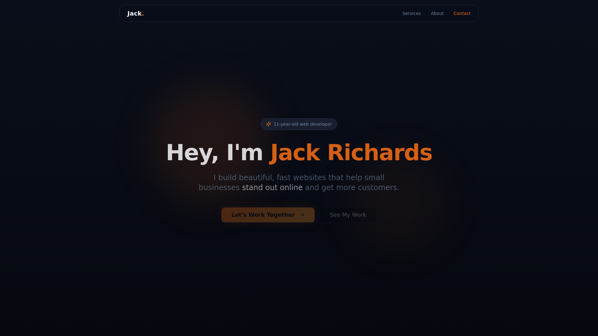 Jack S. Richards | 11-Year-Old Web Developer