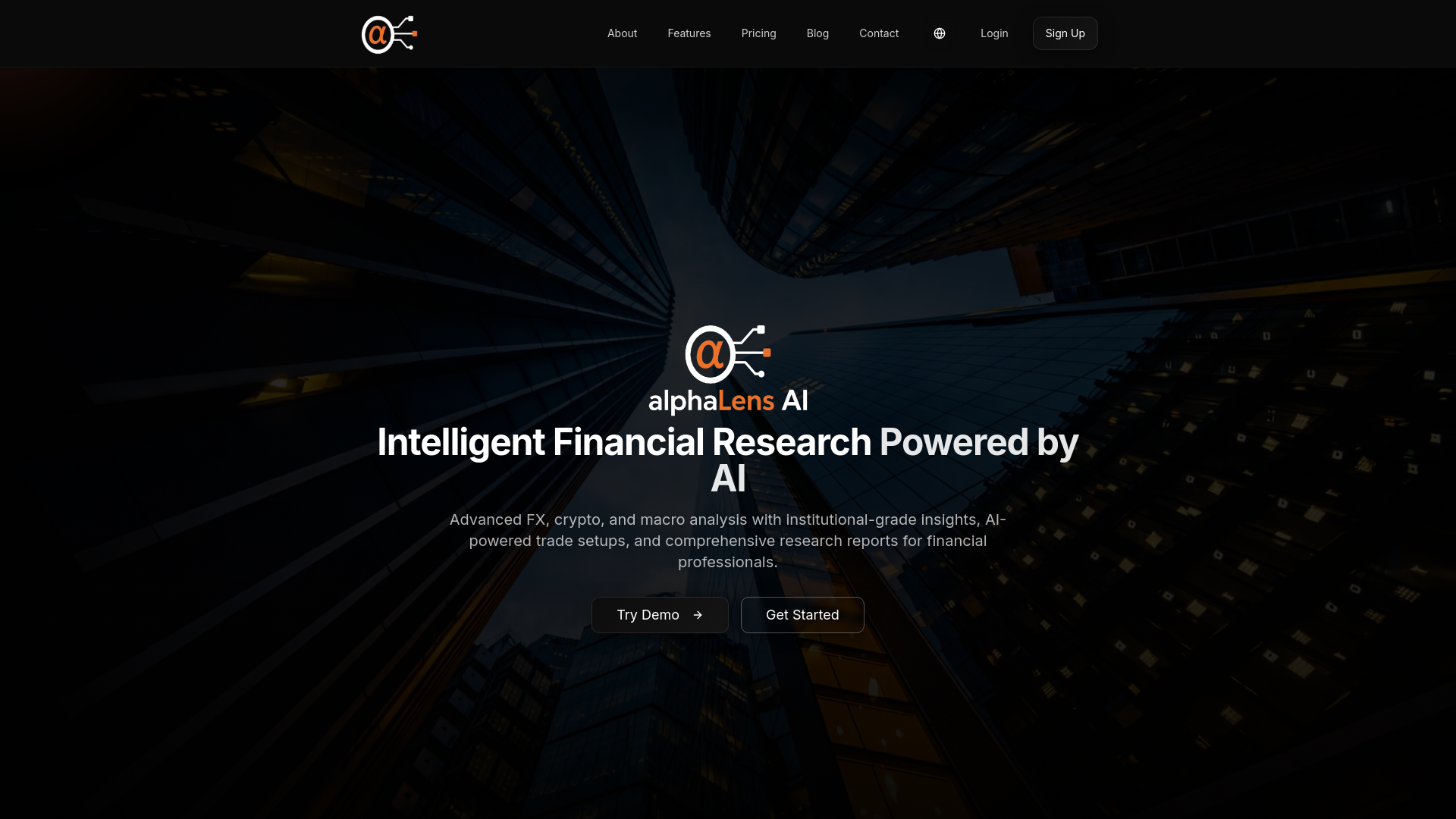 AlphaLens AI | AI-Powered Trading Intelligence