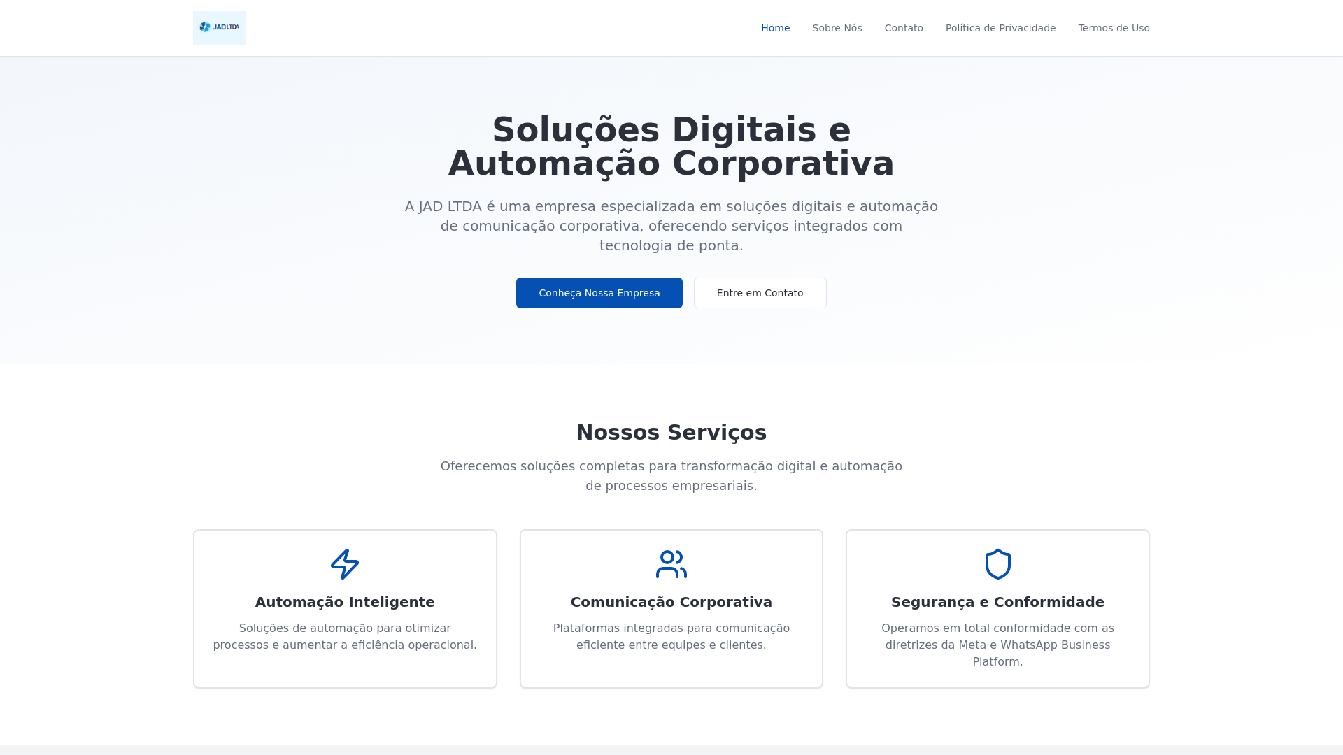 JAD LTDA - Soluções Digitais e Automação Corporativa