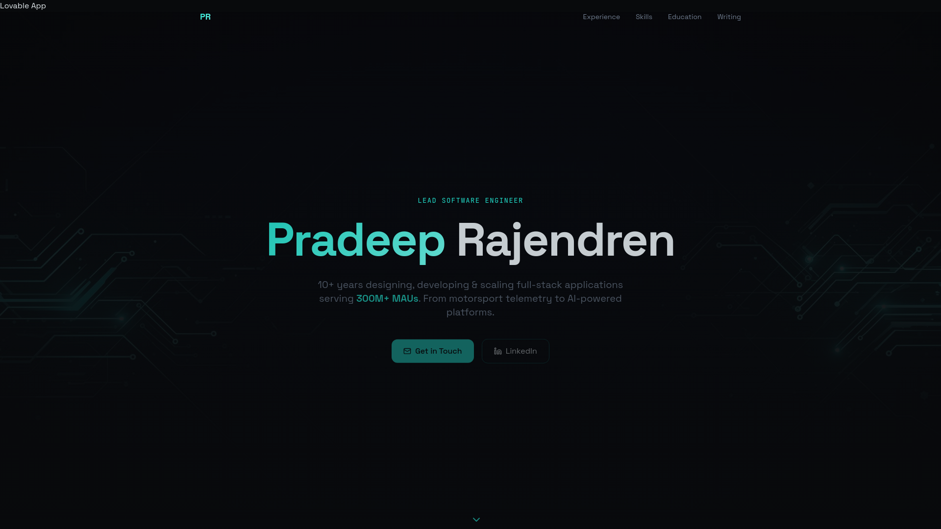 Pradeep Rajendren | Lead Software Engineer