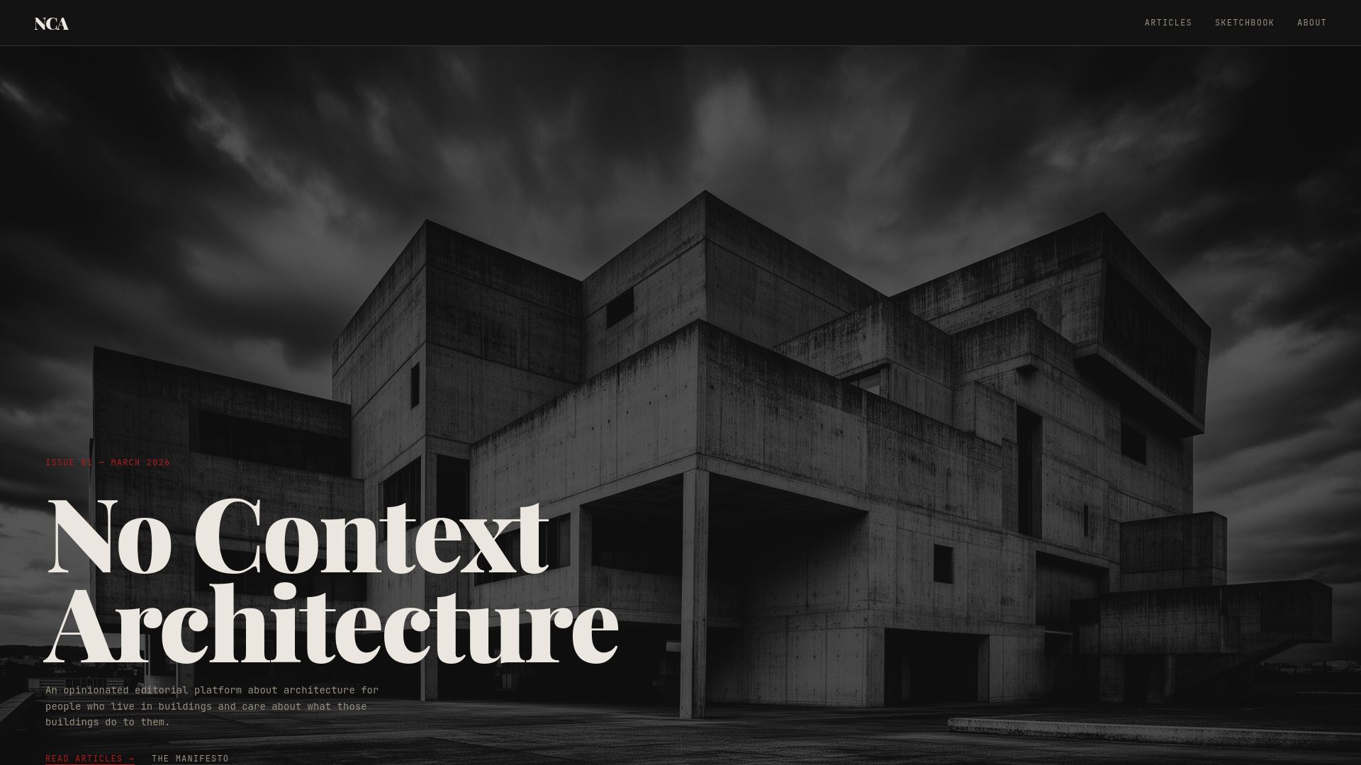 No Context Architecture — Opinionated Architectural Criticism