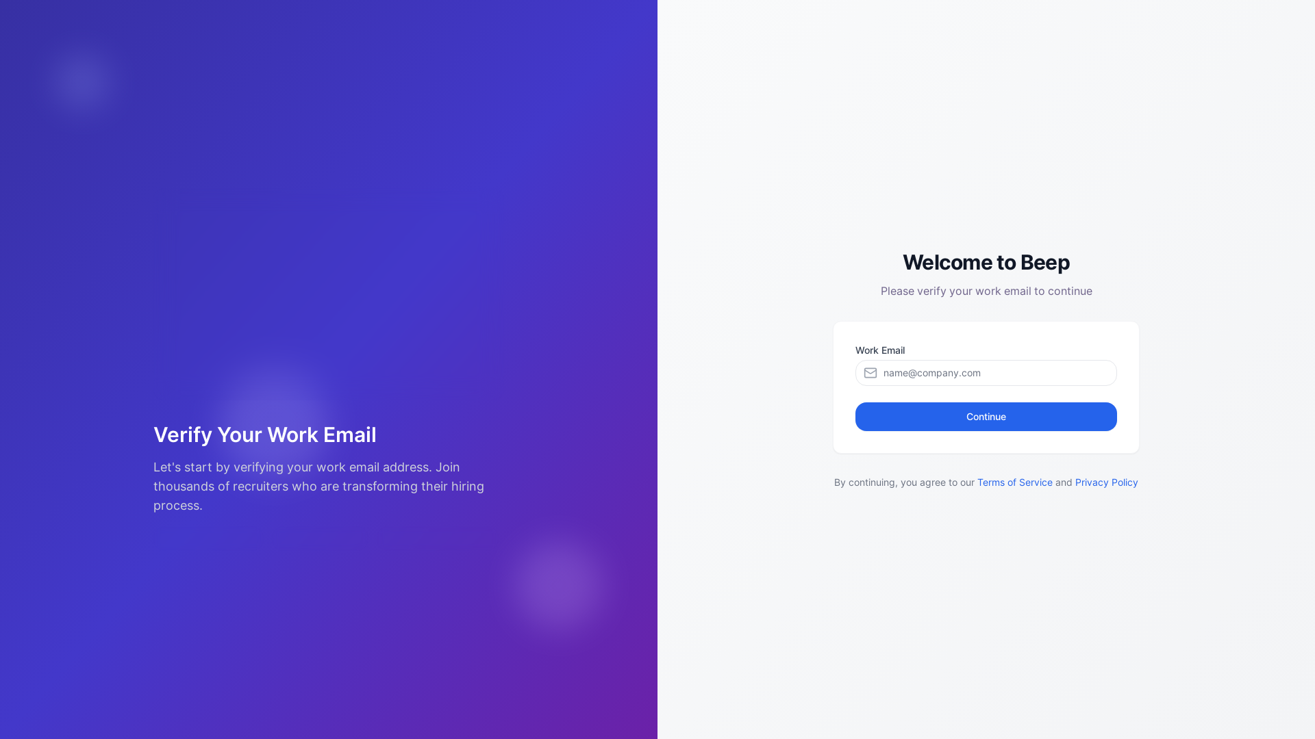 Professional Recruiter Onboarding & Verification Platform