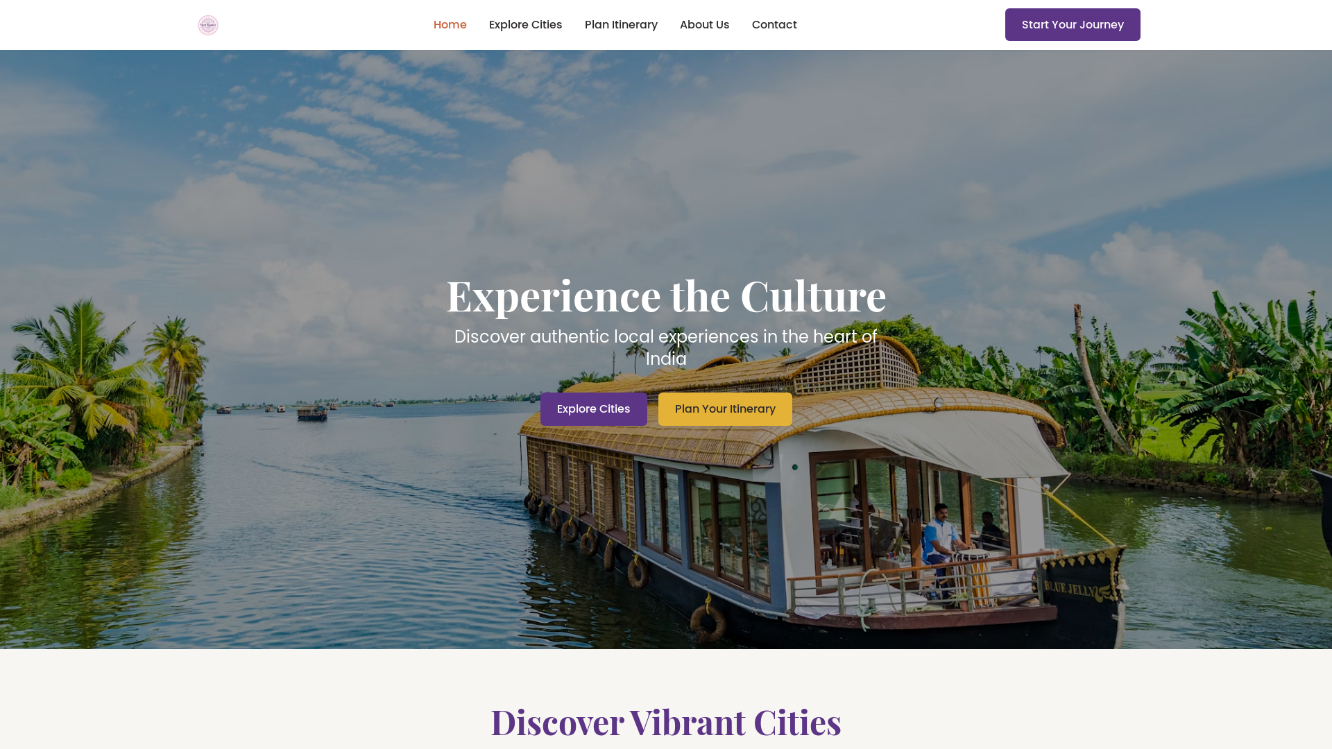 Professional Culturally Immersive Travel Platform Platform
