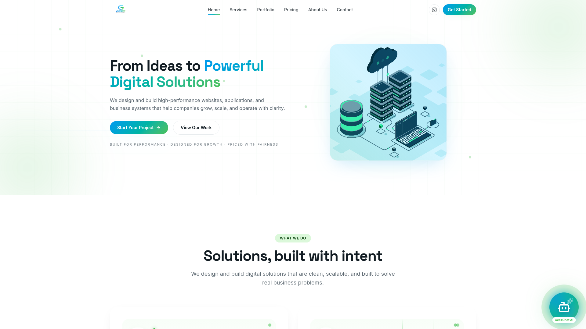 Geez Solutions — Smart Digital Solutions for Modern Businesses