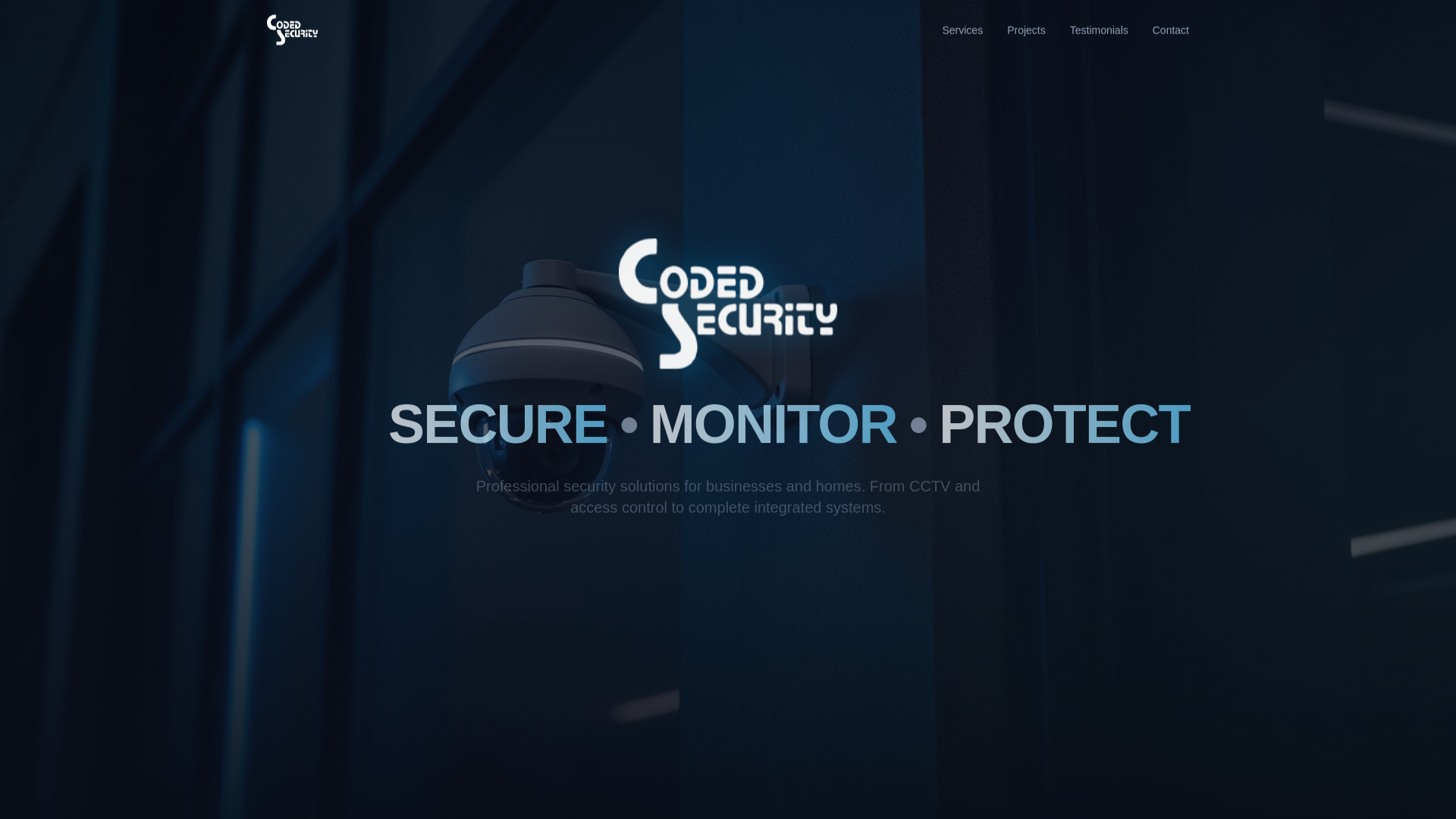 Coded Security | CCTV, Alarms & Access Control Systems UK