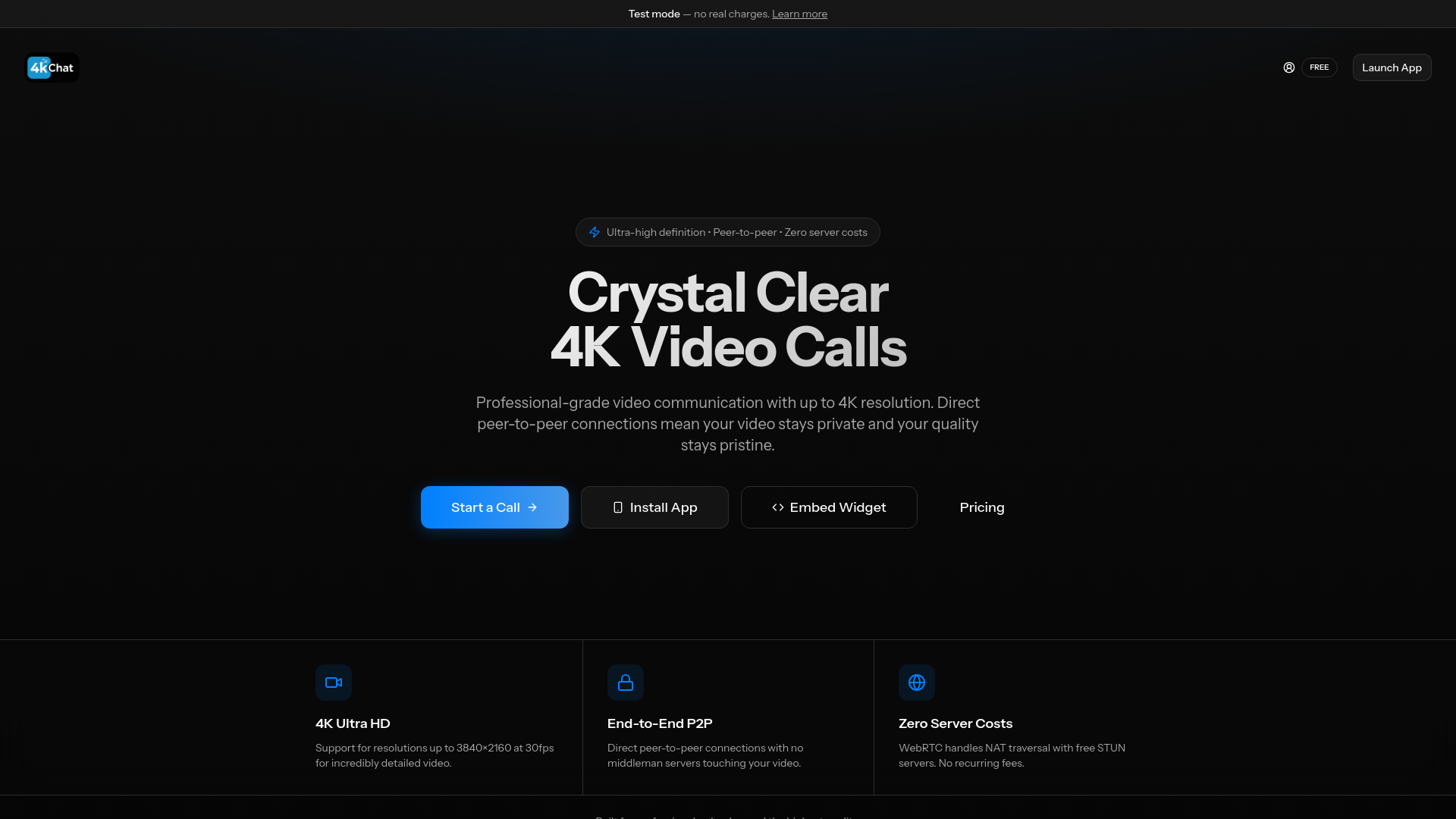 4K Chat - Crystal Clear Video Calls