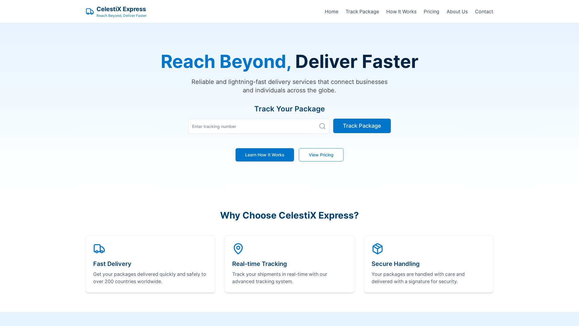 Modern Package Tracking Platform