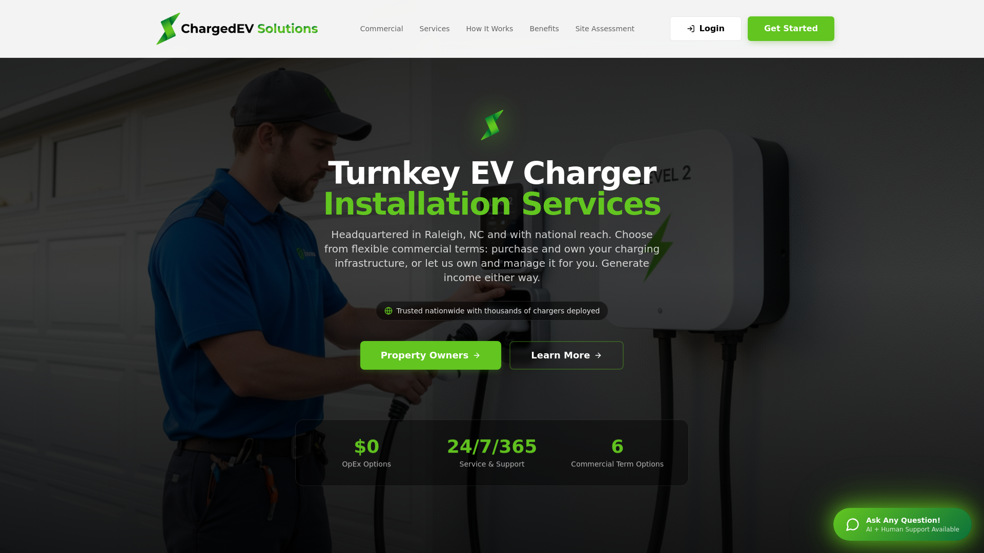 ChargedEV Solutions | EV Charging for Commercial Properties