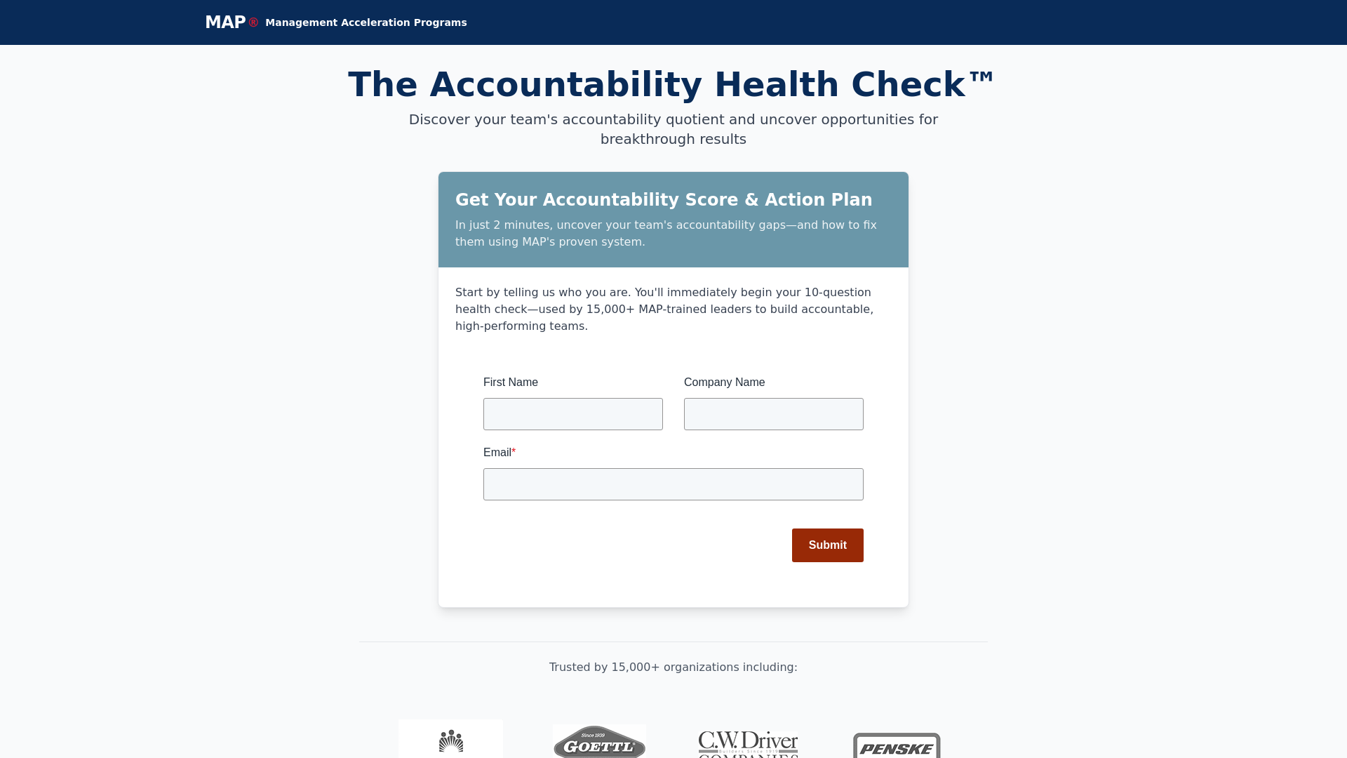 MAP Accountability Health Check™