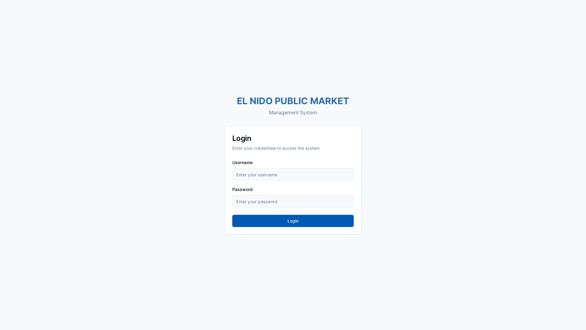 Professional Public Market Management System Platform