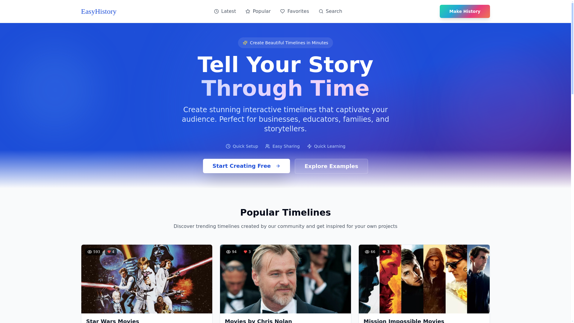 EasyHistory - Create Beautiful Interactive Timelines