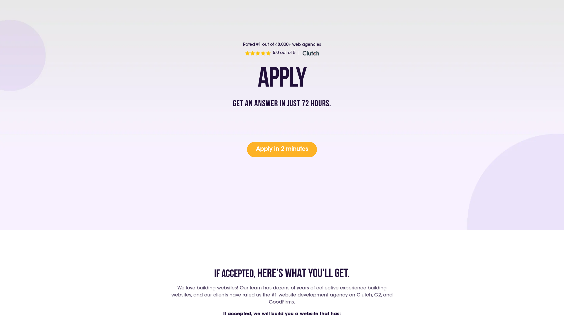 Apply for The Free Website Guys