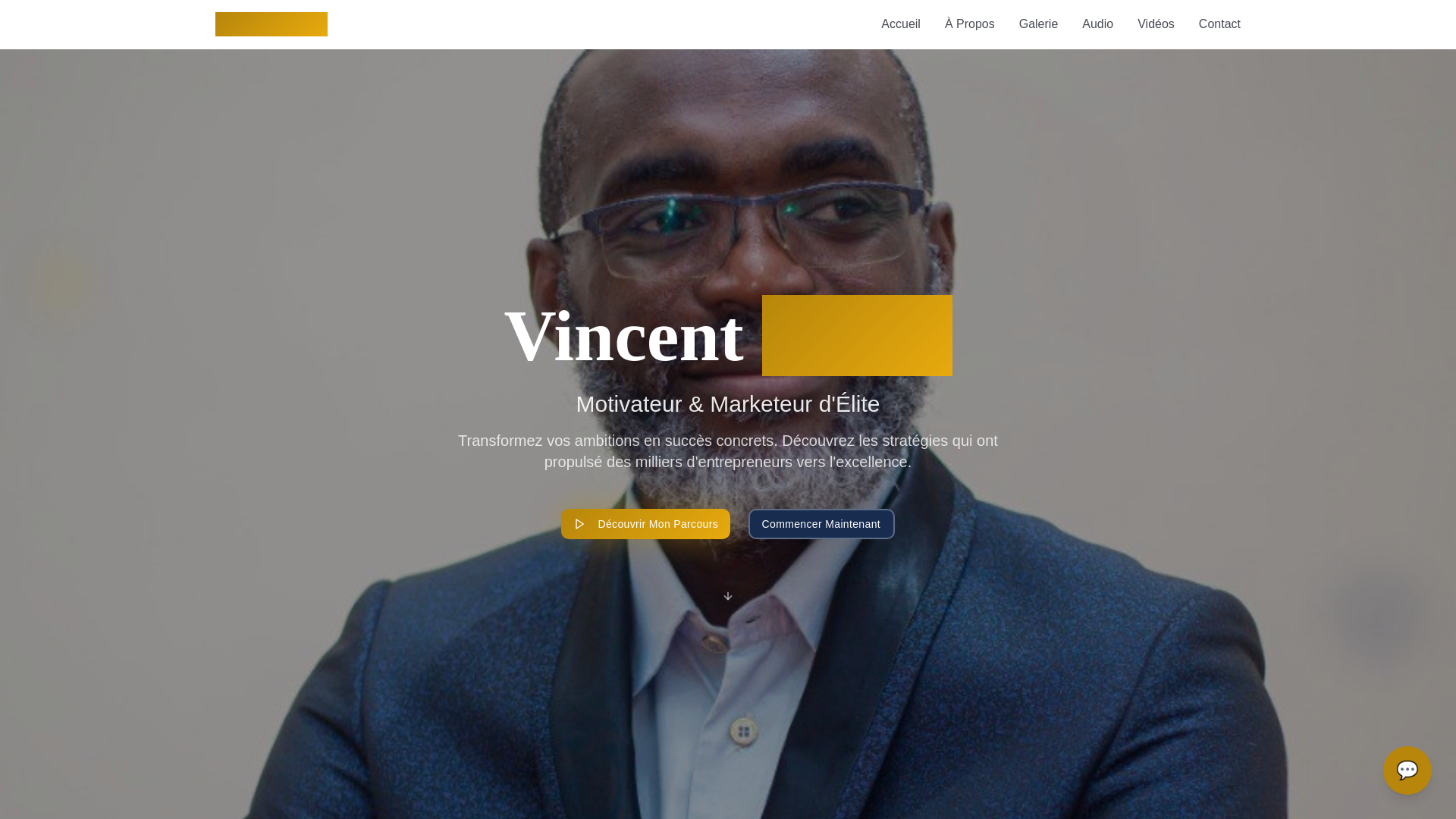 Vincent Kadio - Motivateur & Marketeur d'Élite | Portfolio