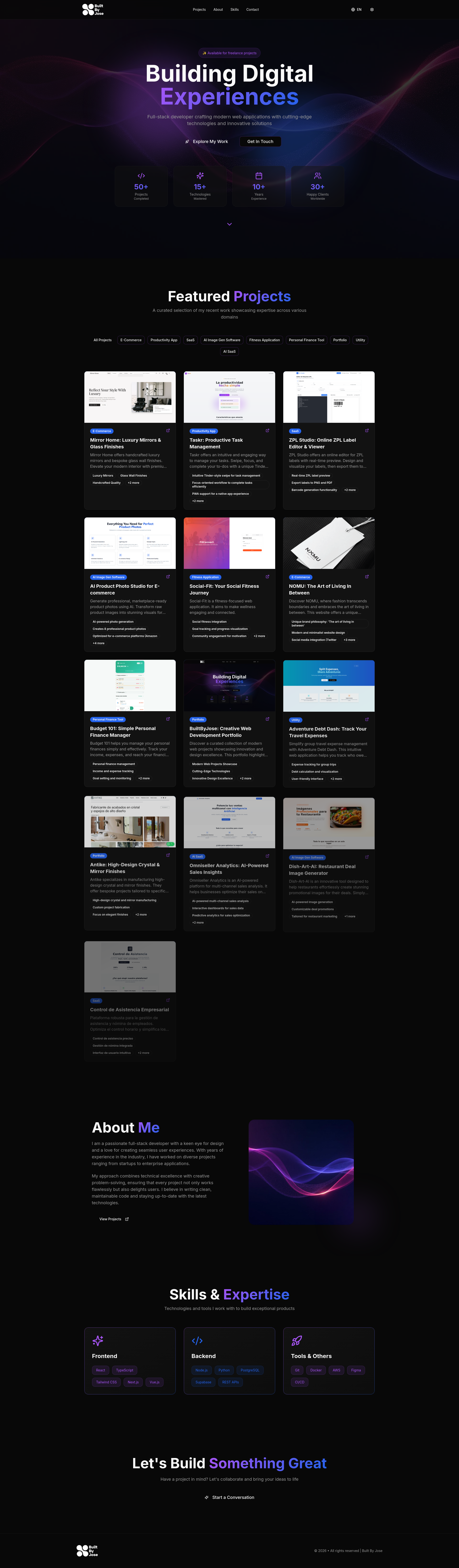 Creative Portfolio | Web Development Showcase