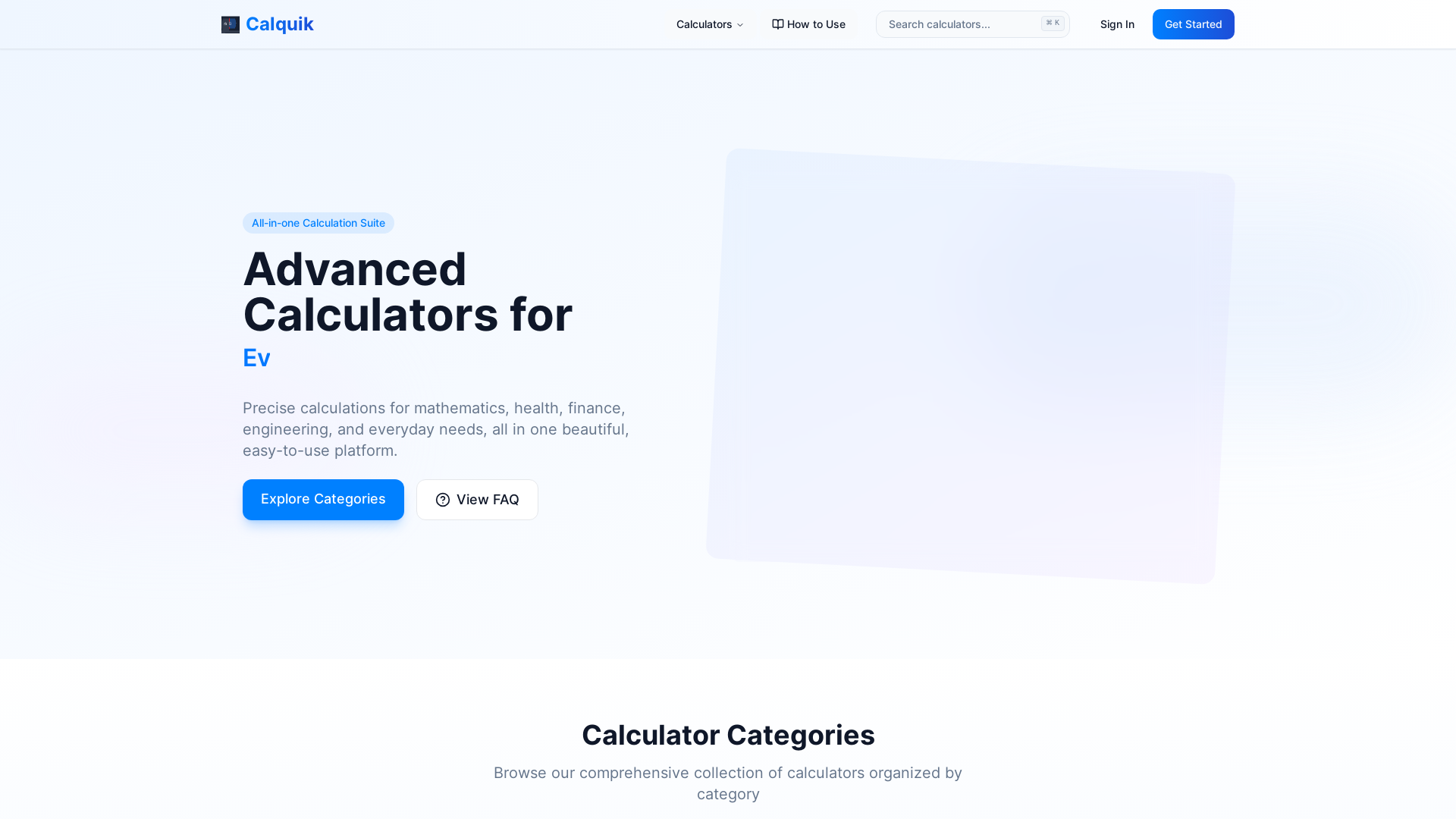 Modern Basic Calculator Platform