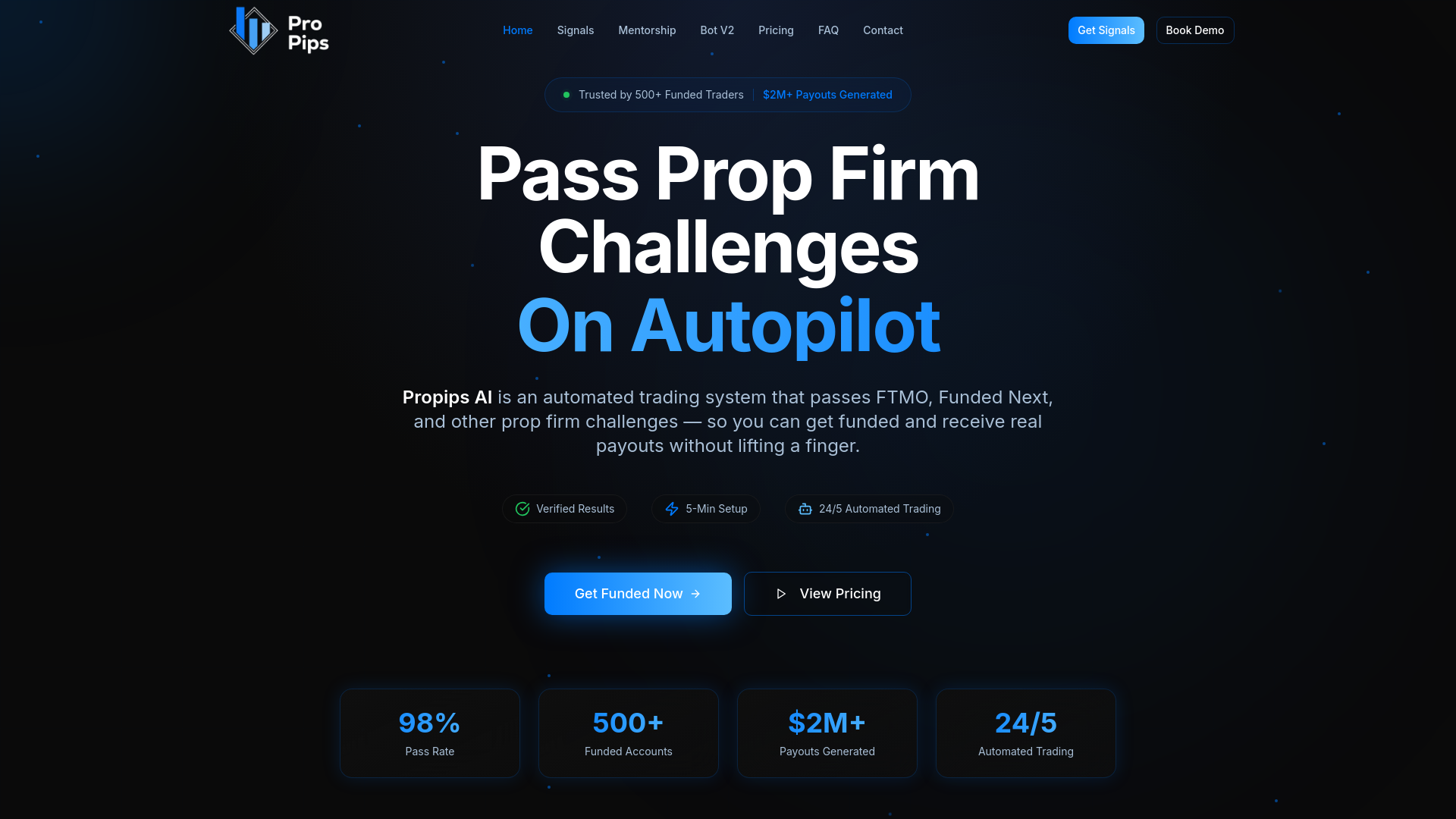 Propips Log ProPips - AI-Powered Trading Signals, Mentorship & Automation