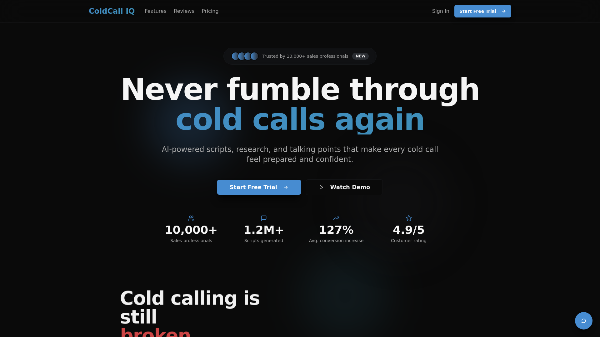ColdCall IQ - AI-Powered Cold Calling Platform