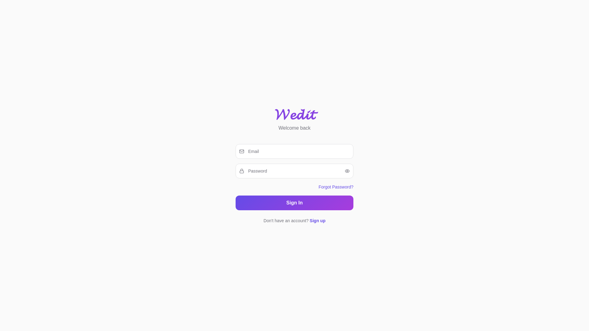 W. Edit App Wedit — Connect. Share. Discover.