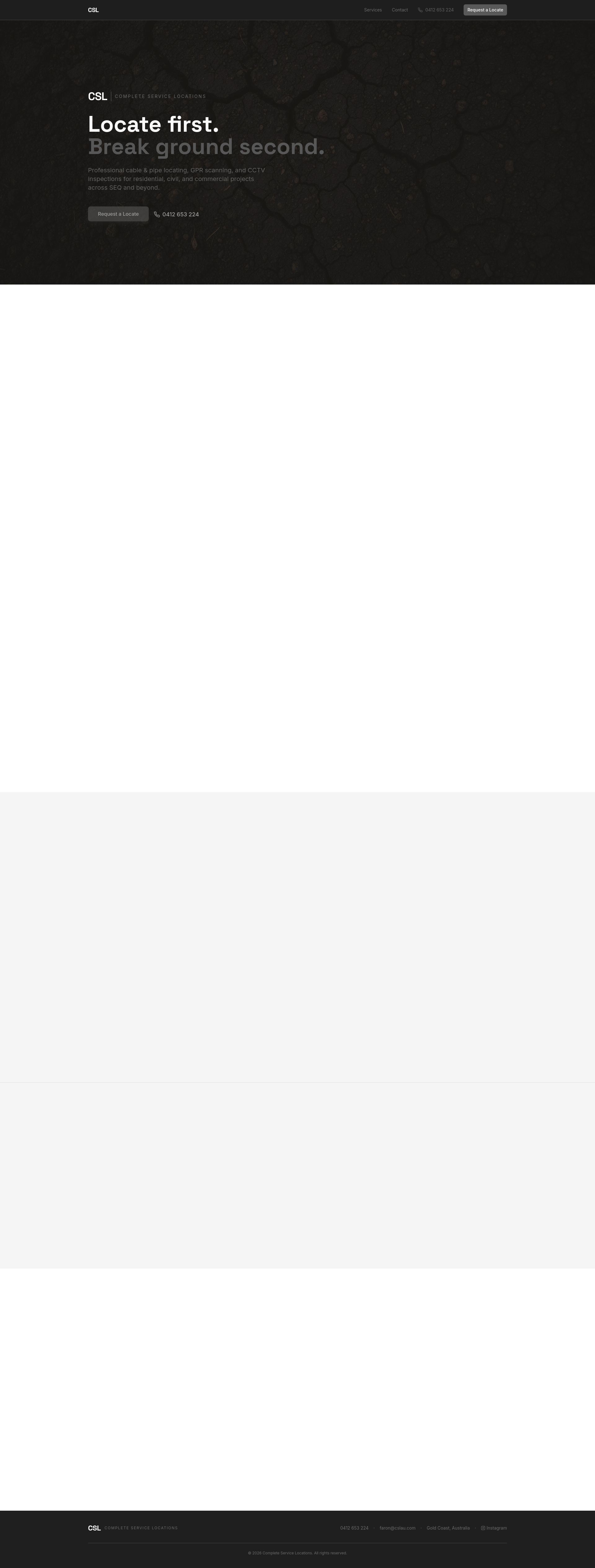 Underground Service Locating Brisbane & Gold Coast | CSL