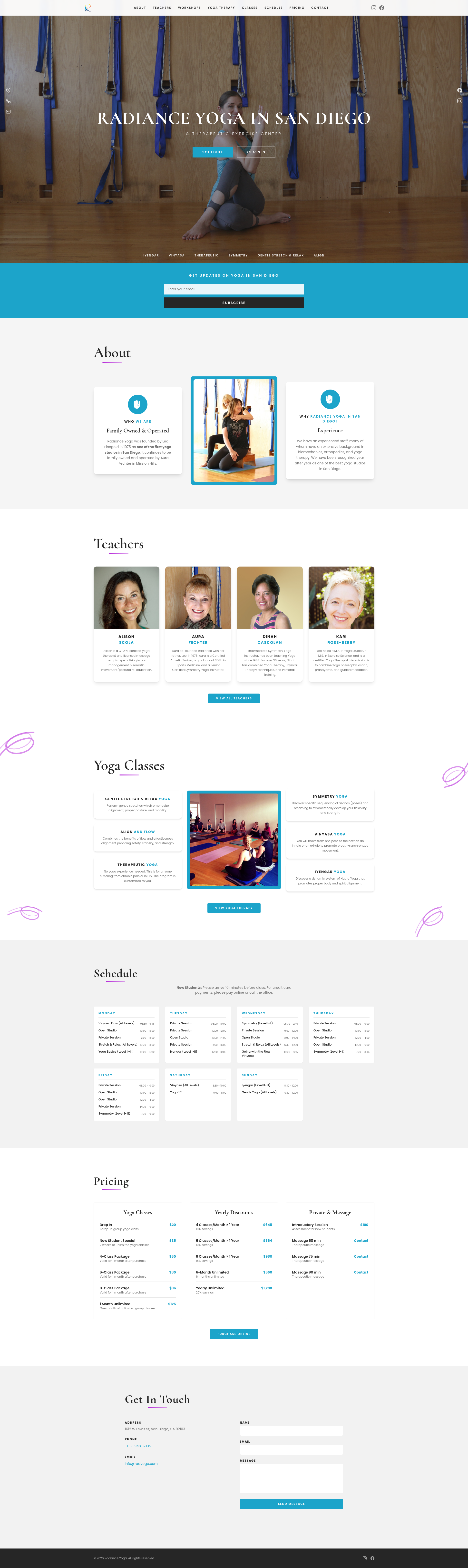 Radiance Yoga Center Inc