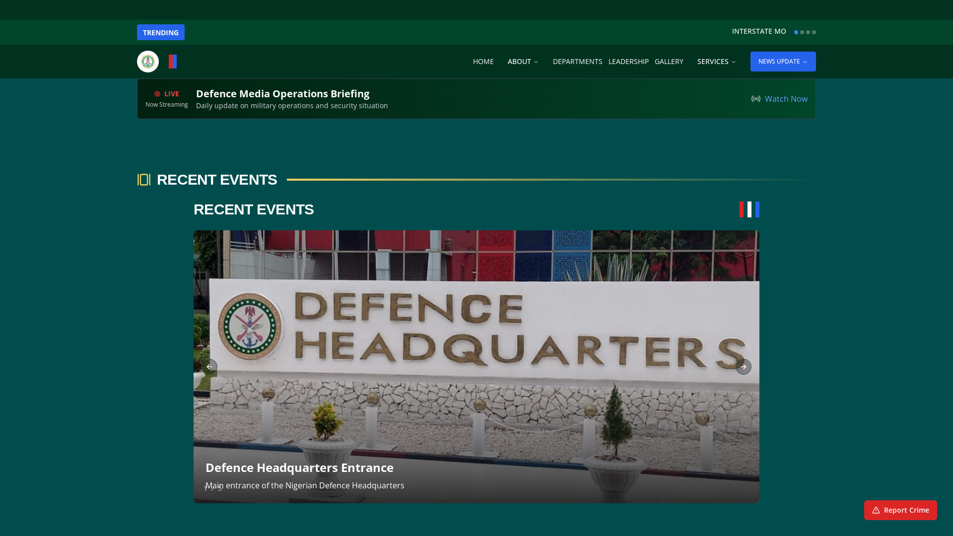 Professional Defense Headquarters Portal Platform