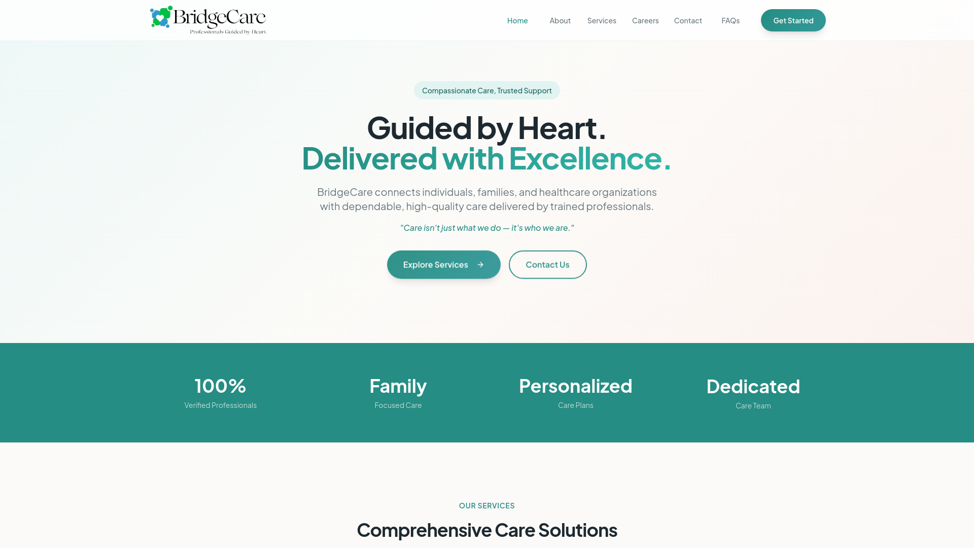 Bridgecare BridgeCare - Compassionate In-Home Care & Healthcare Staffing