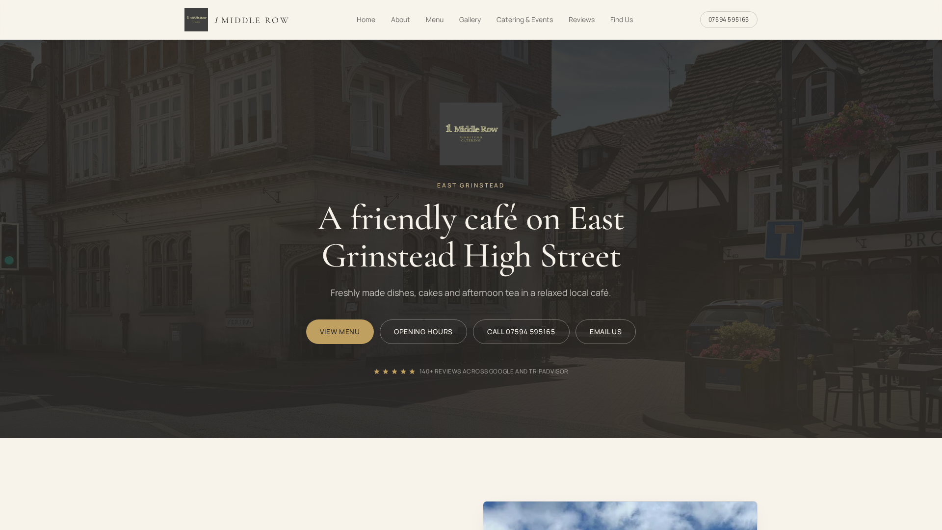 1 Middle Row Cafe in East Grinstead