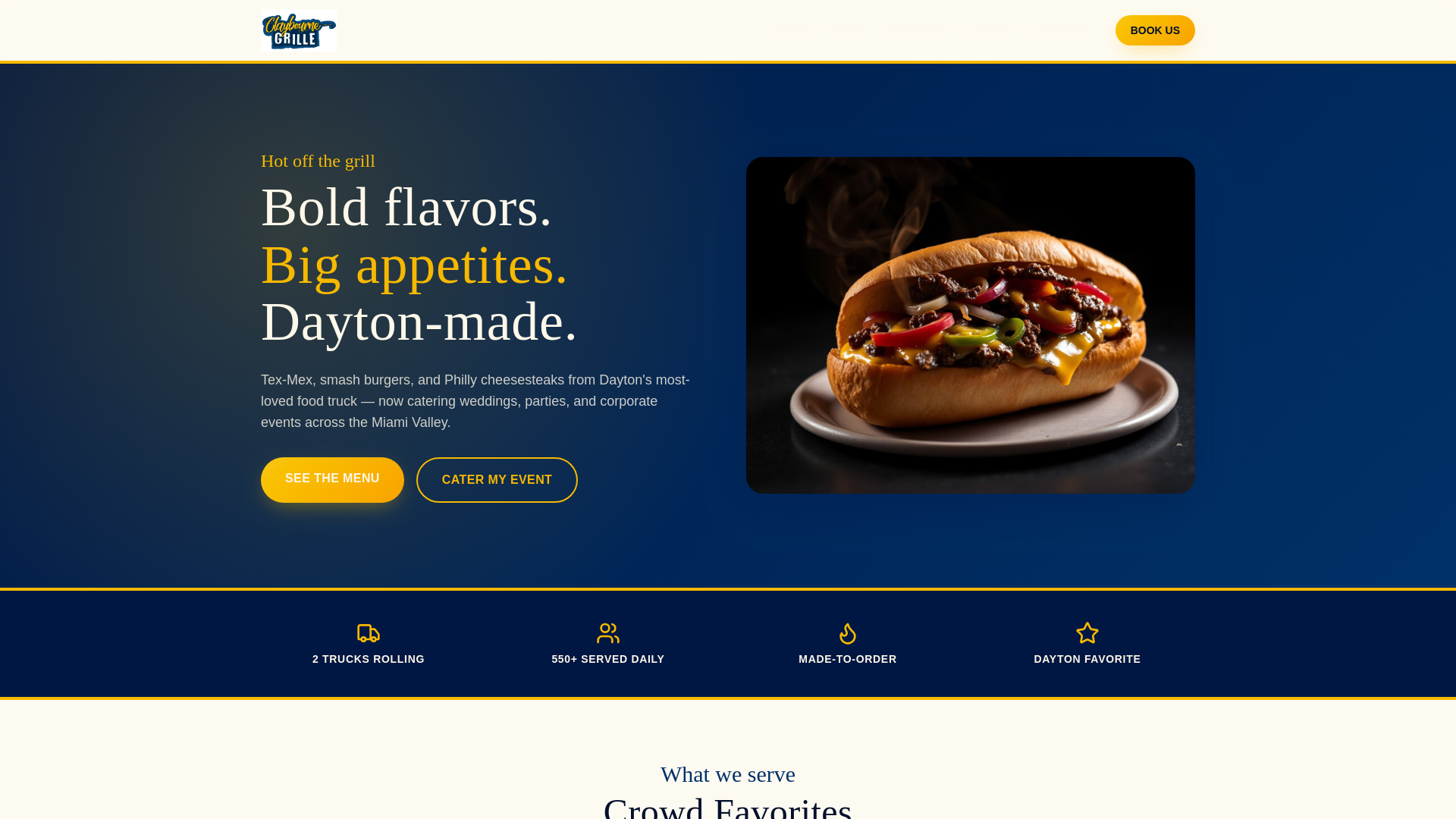 Menu — Claybourne Grille