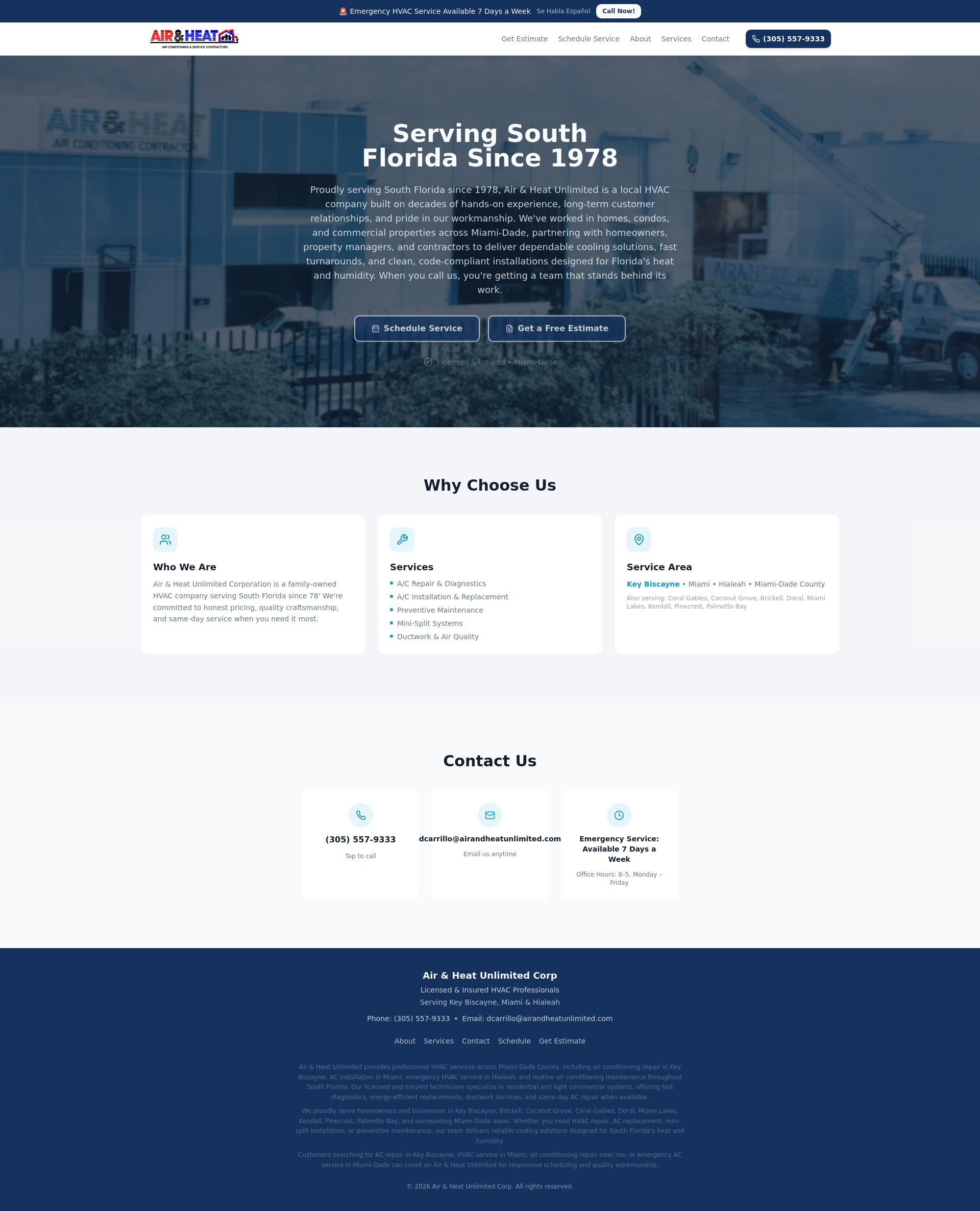 Air & Heat Unlimited Corp