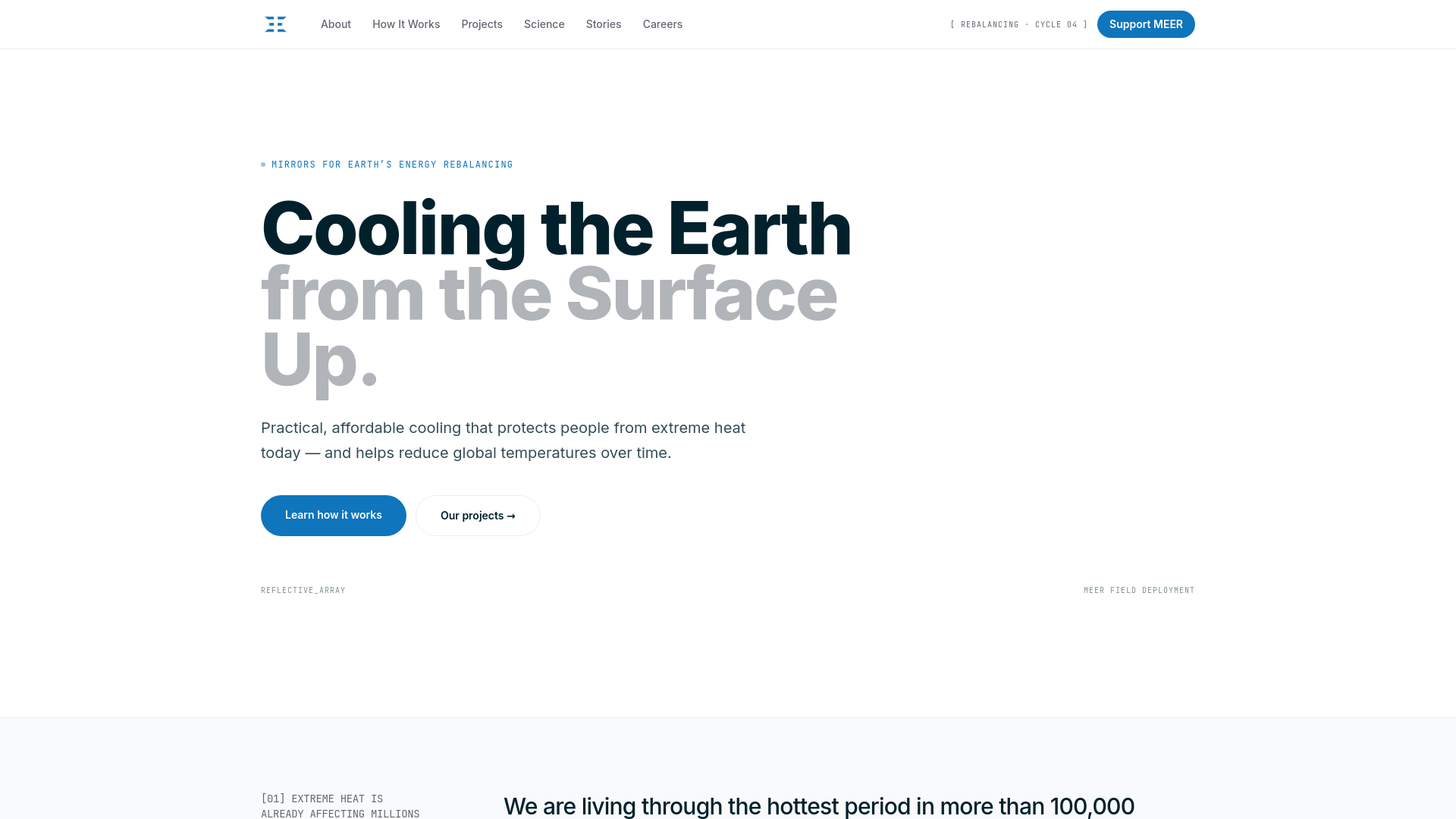 MEER — Passive Surface Cooling for Extreme Heat & Climate Resilience