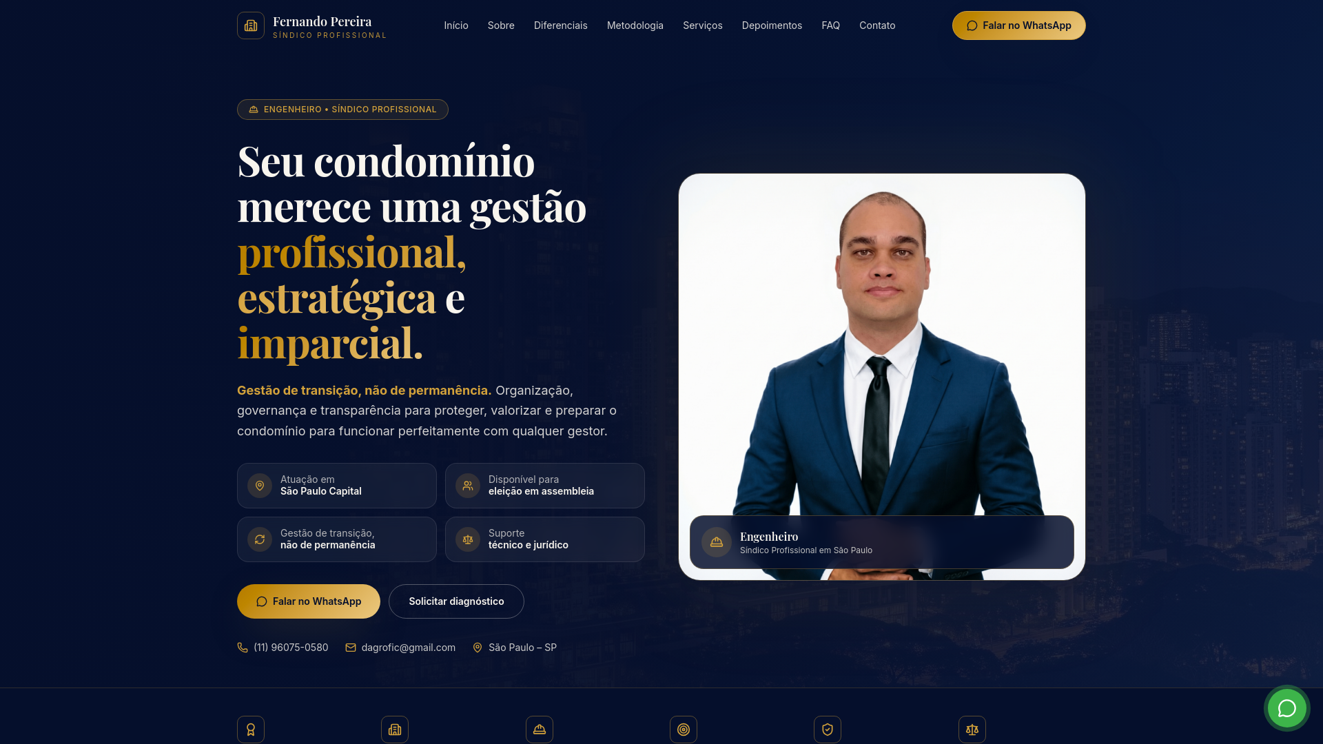 Foto de Fernando Pereira - Síndico Profissional
